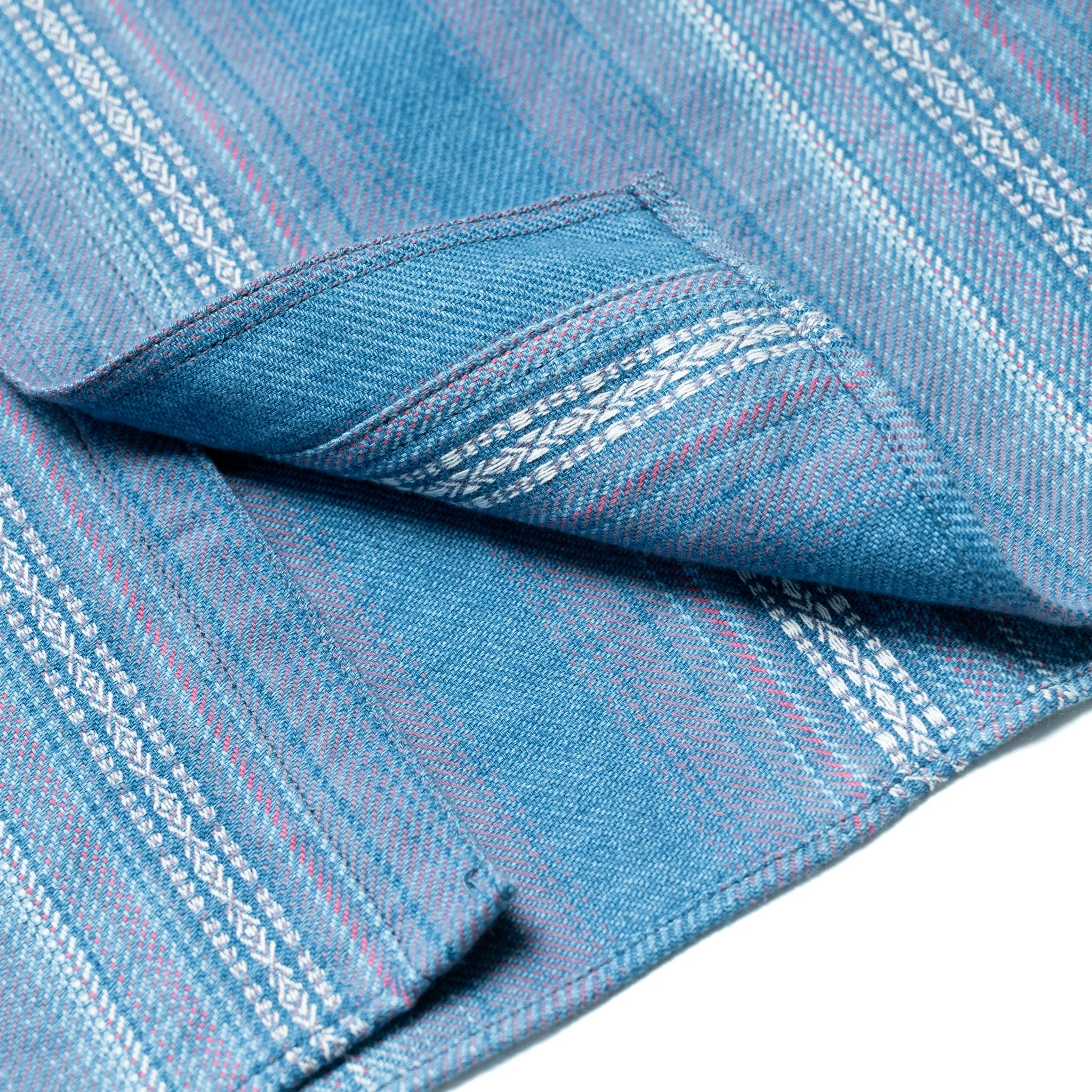 SC29579 Southwestern Indigo Dobby Work Shirt - Light Blue sold by BlackBlue product image thumbnail 5
