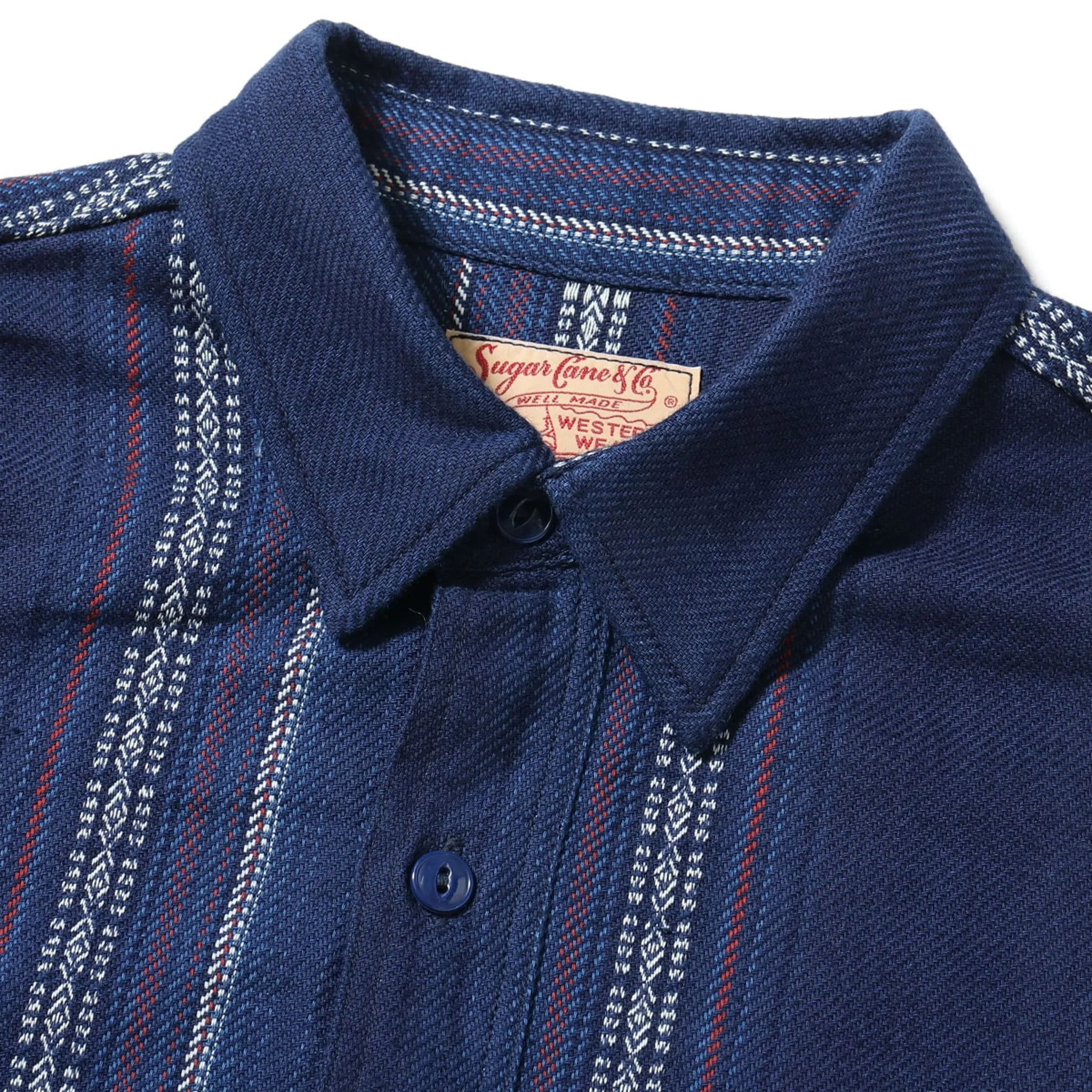 SC29579 Southwestern Indigo Dobby Work Shirt - Navy sold by BlackBlue product image thumbnail 3