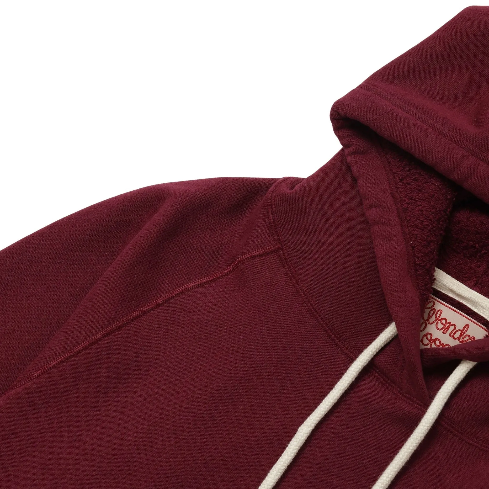 Pullover Hoodie - Super Looper French Terry - Burgundy sold by BlackBlue product image thumbnail 5