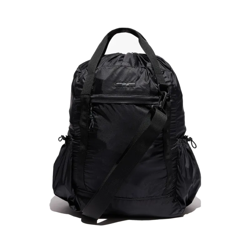 UL 3 Way Bag - Black Nylon Micro Ripstop made by Engineered Garments
