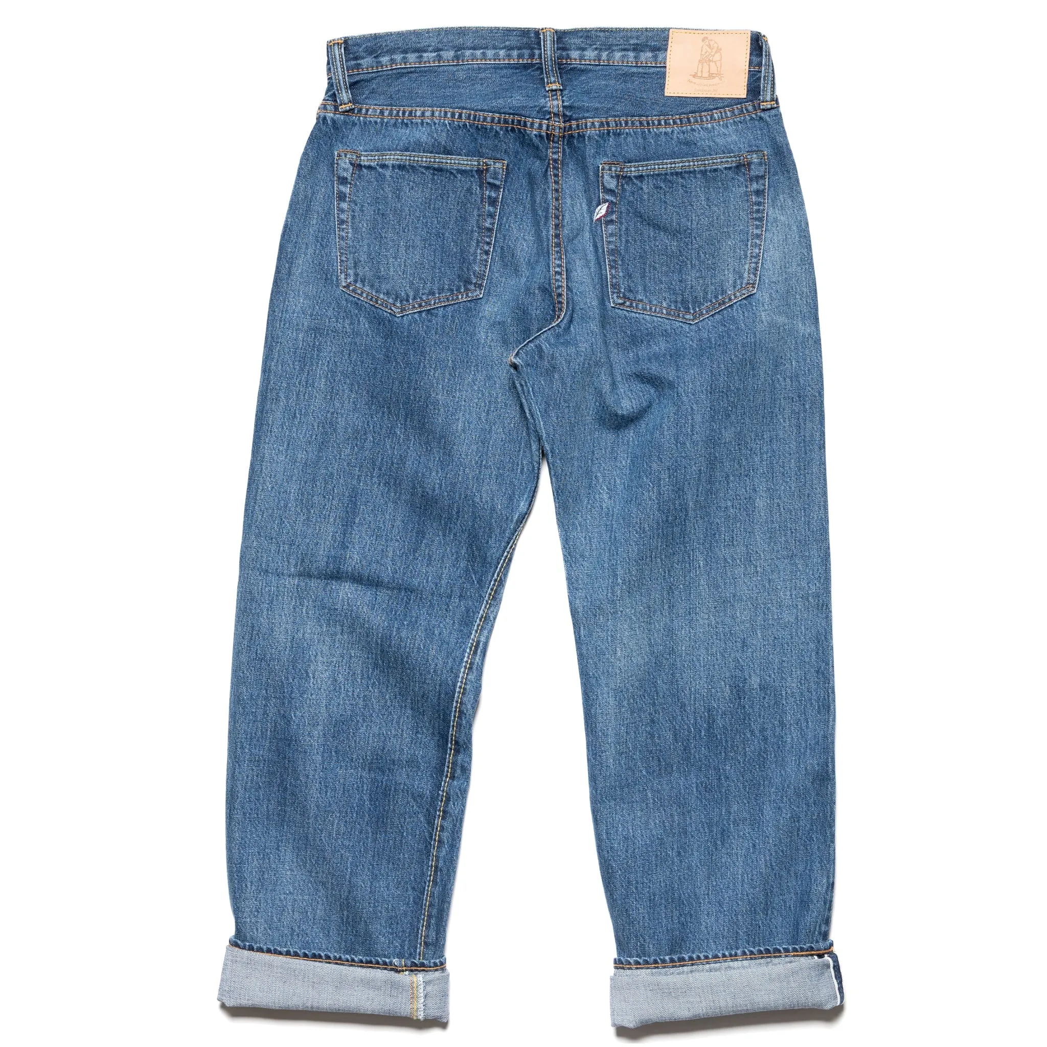USED-003-ID Regular Straight 14oz Selvedge Denim - Used Wash sold by BlackBlue product image thumbnail 3