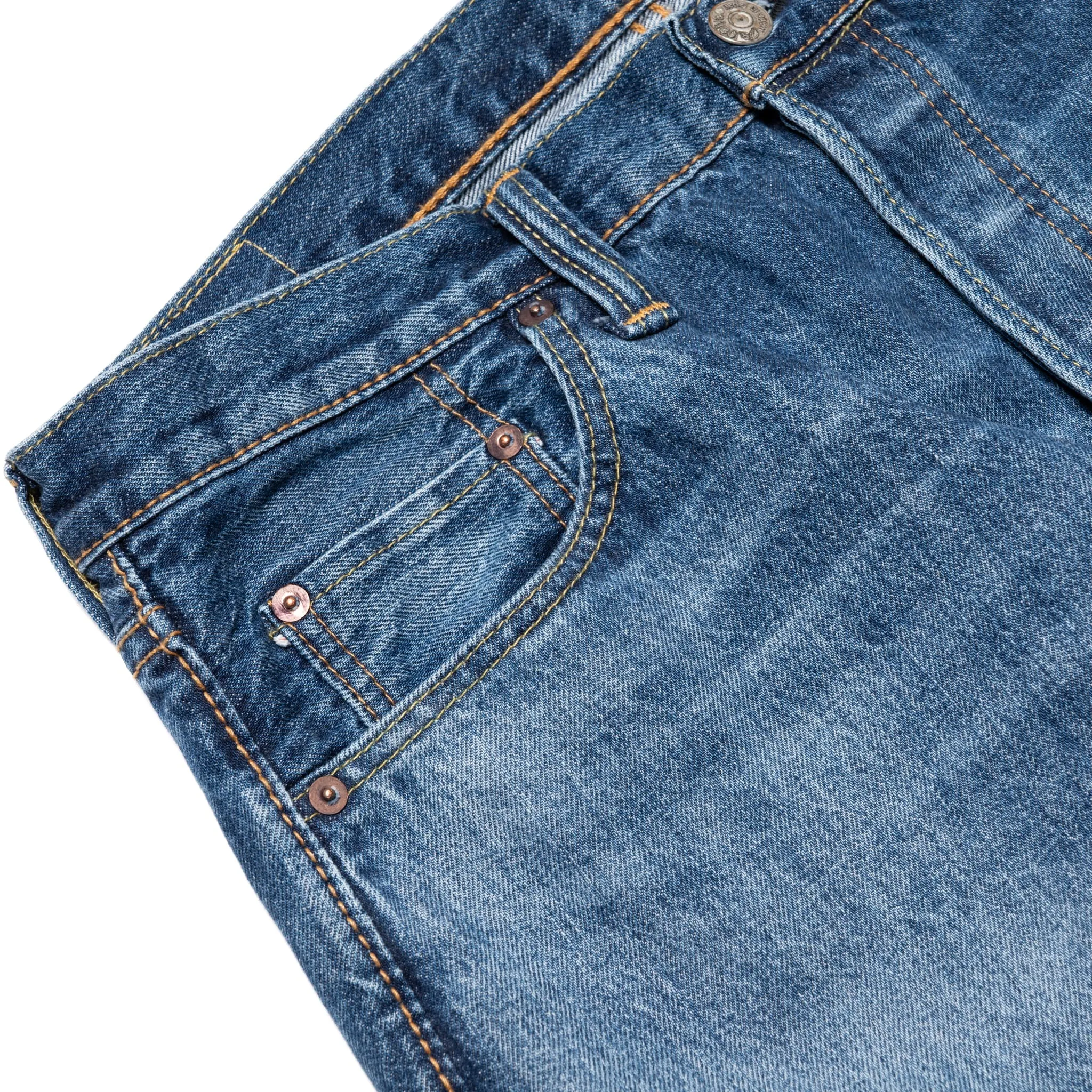 USED-003-ID Regular Straight 14oz Selvedge Denim - Used Wash sold by BlackBlue product image thumbnail 5