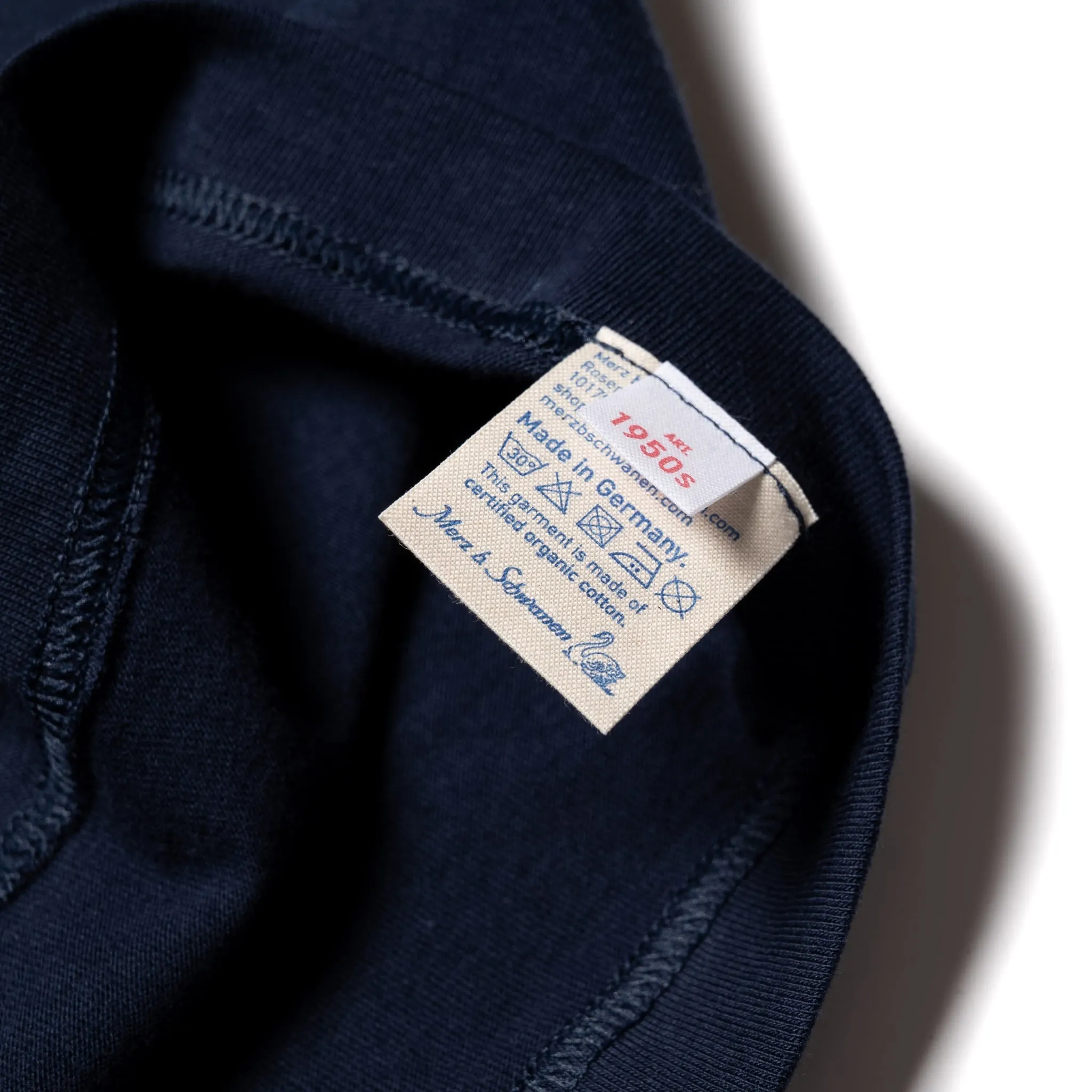 1950s.66 Loopwheeled Classic Fit Lightweight T-Shirt - Ink Blue sold by BlackBlue product image thumbnail 4