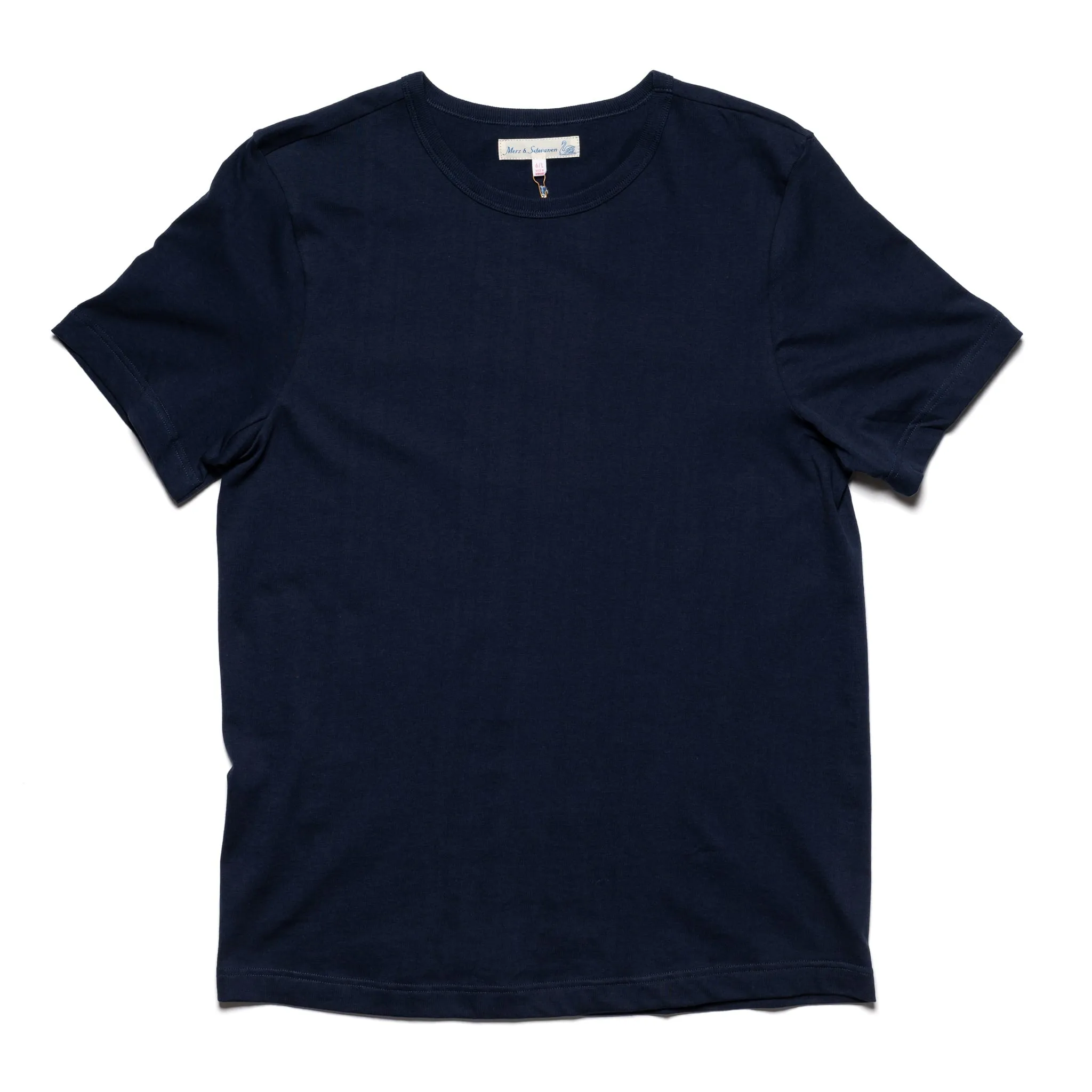 1950s.66 Loopwheeled Classic Fit Lightweight T-Shirt - Ink Blue sold by BlackBlue