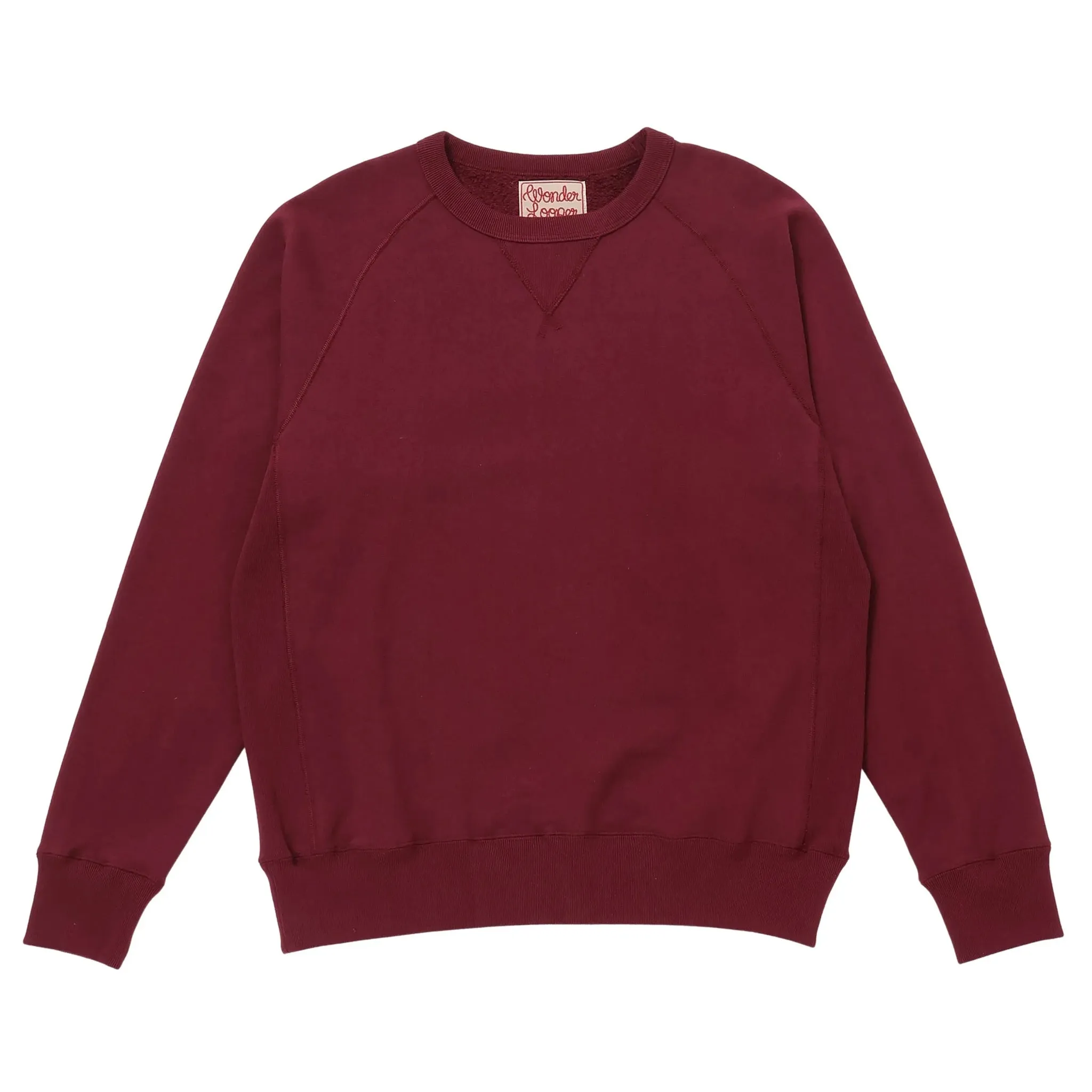 Pullover Crewneck Super Looper French Terry - Burgundy sold by BlackBlue