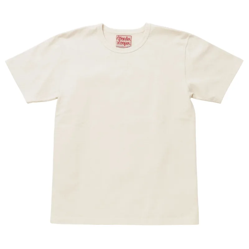 Double Heavyweight T-shirt - Ecru made by Wonder Looper