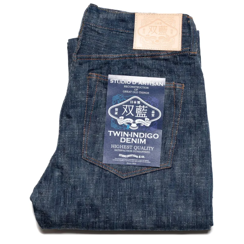 D1894 "Sou-Ai" 15oz Twin Indigo Selvedge Denim Regular Straight Fit made by Studio D'Artisan