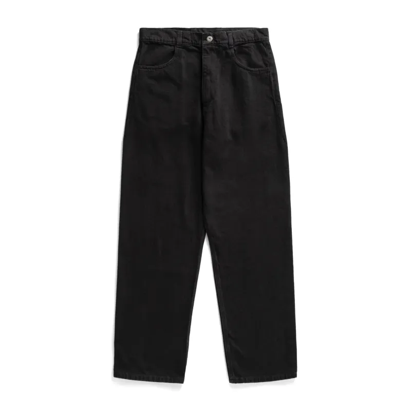 4 Pocket Pant Midweight Denim - Washed Black made by Arpenteur
