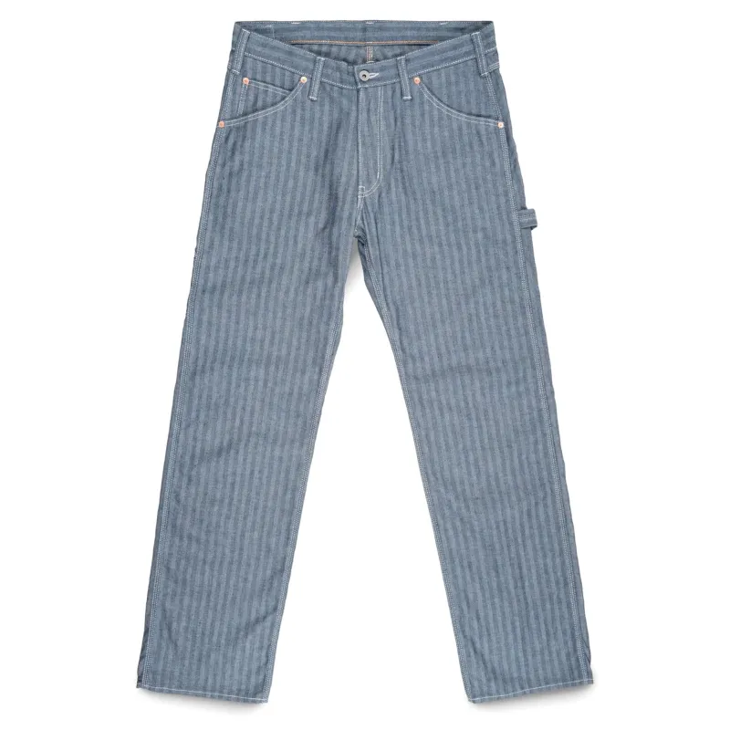 IH-830-IND 10.5oz Herringbone Painter’s Pants - Indigo made by Iron Heart