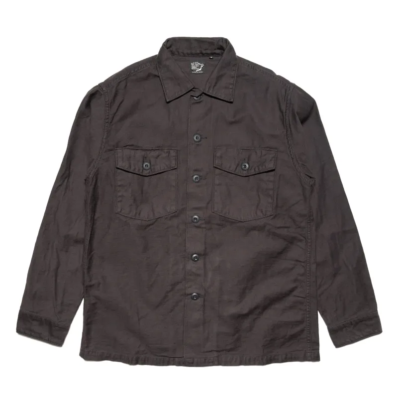 US Army Fatigue Shirt - Black made by orSlow