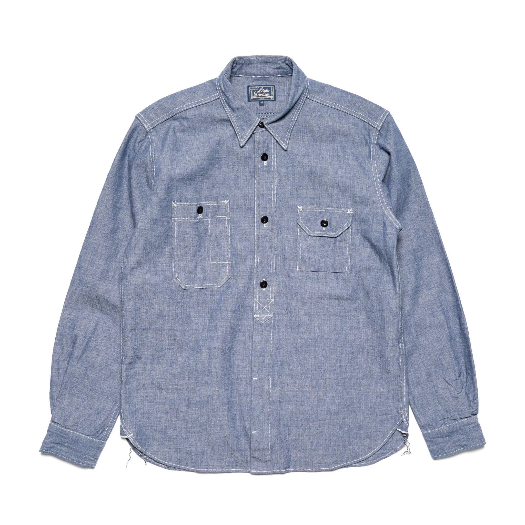 5333A Selvedge Chambray Work Shirt sold by BlackBlue
