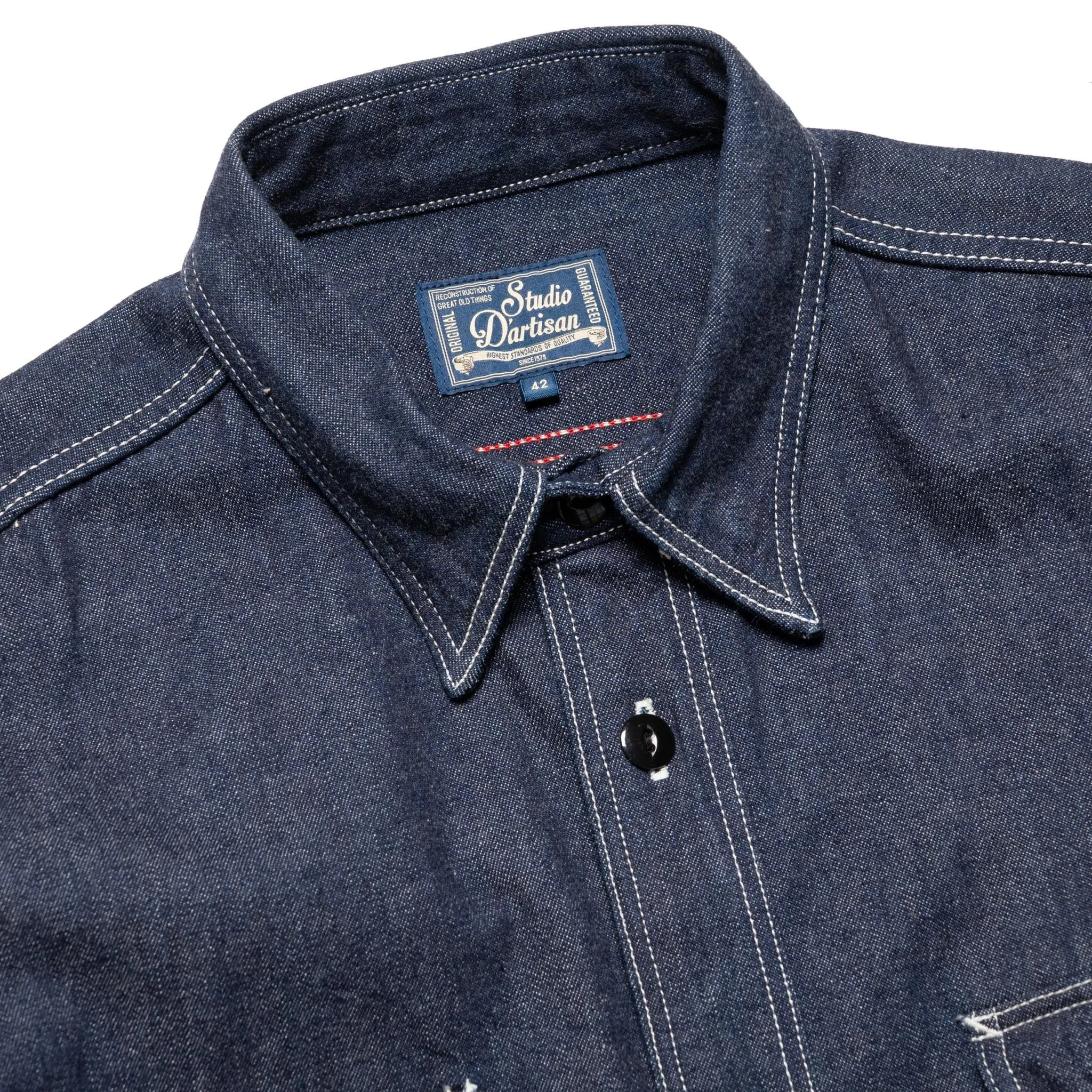 5333B 11oz Selvedge Denim Work Shirt sold by BlackBlue product image thumbnail 3