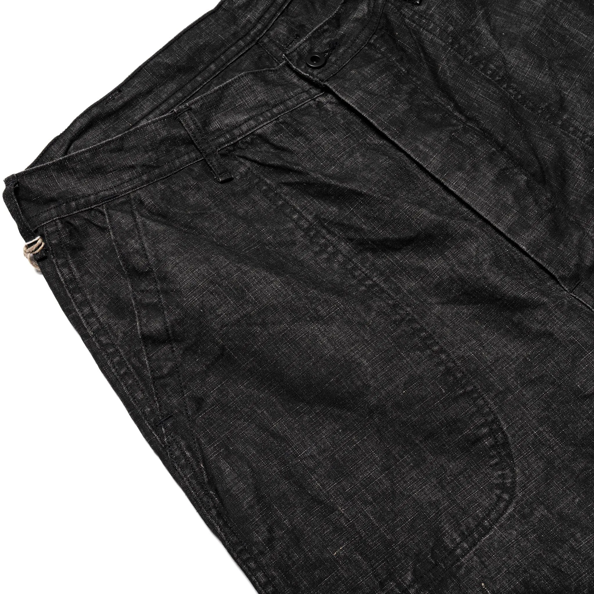 WWII 40's U.S. Navy Sumi Coated Linen Utility Trousers - Black sold by BlackBlue product image thumbnail 5