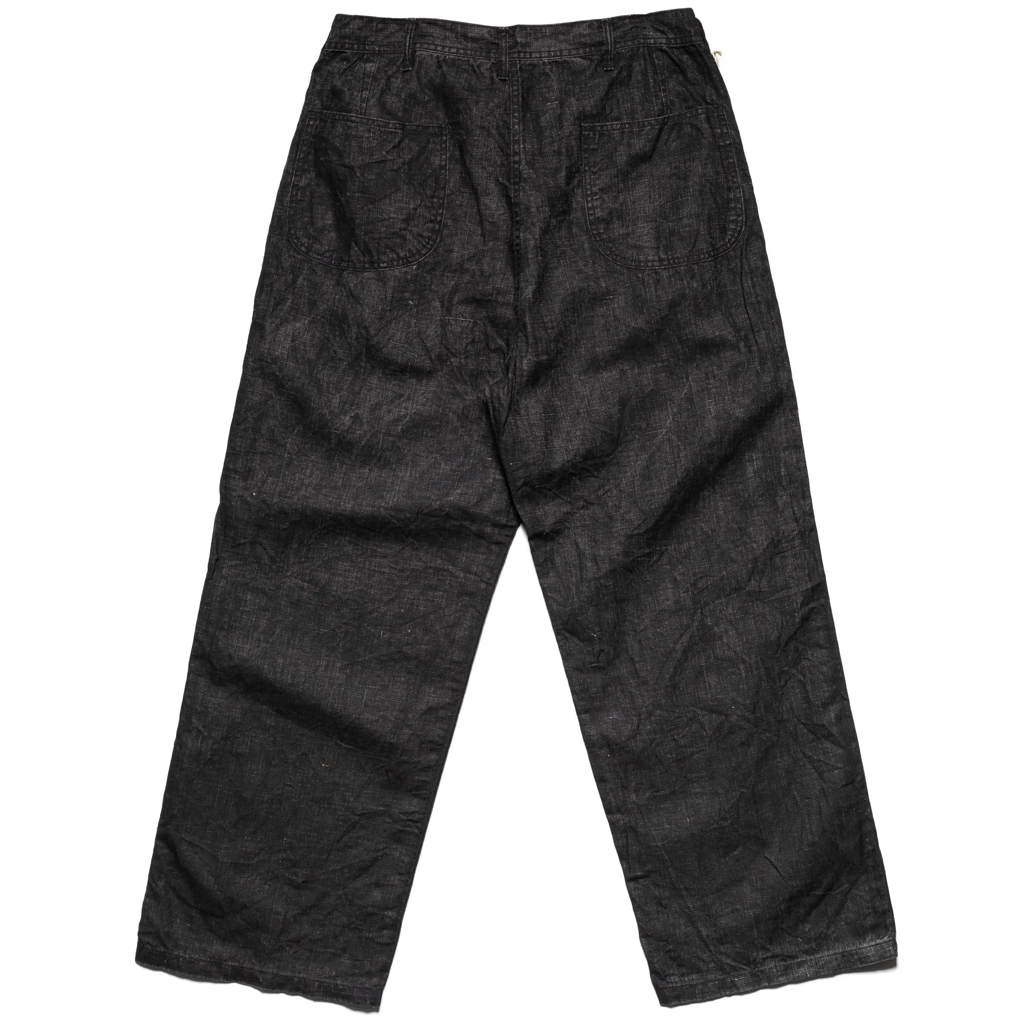 WWII 40's U.S. Navy Sumi Coated Linen Utility Trousers - Black sold by BlackBlue product image thumbnail 3