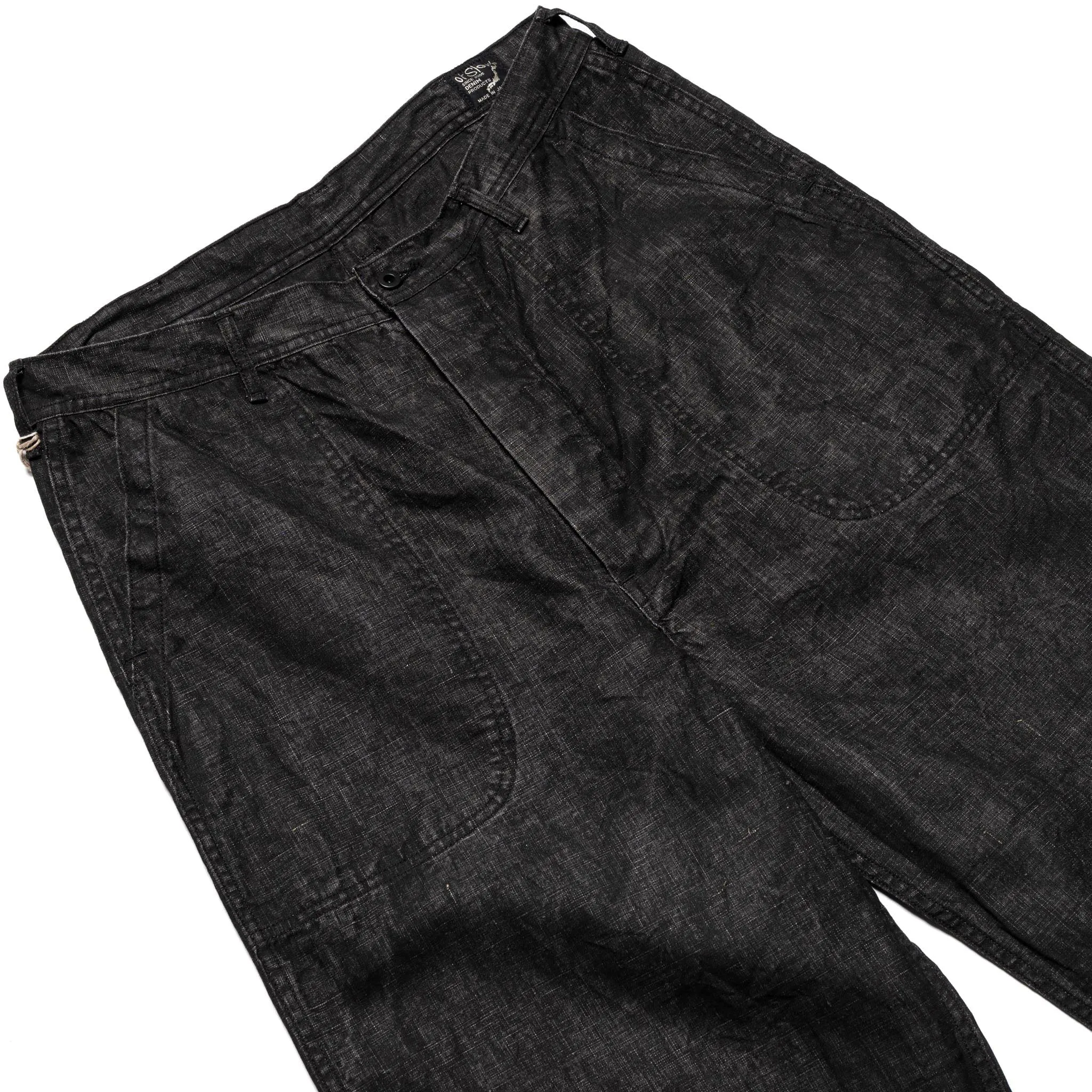 WWII 40's U.S. Navy Sumi Coated Linen Utility Trousers - Black sold by BlackBlue product image thumbnail 4