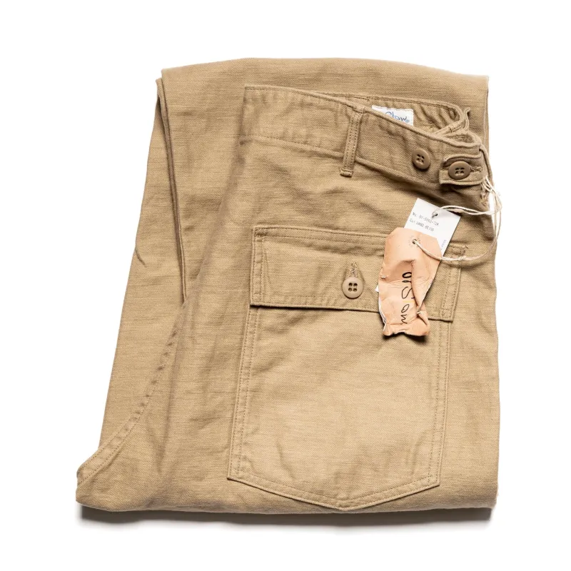 U.S. Army Fatigue Pants (Regular Fit) - Sand Beige made by orSlow