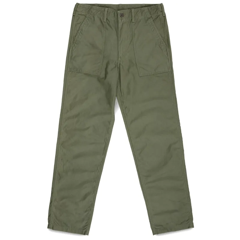 IH-744-GRN 10oz Back Sateen Baker Pants - Army Green made by Iron Heart