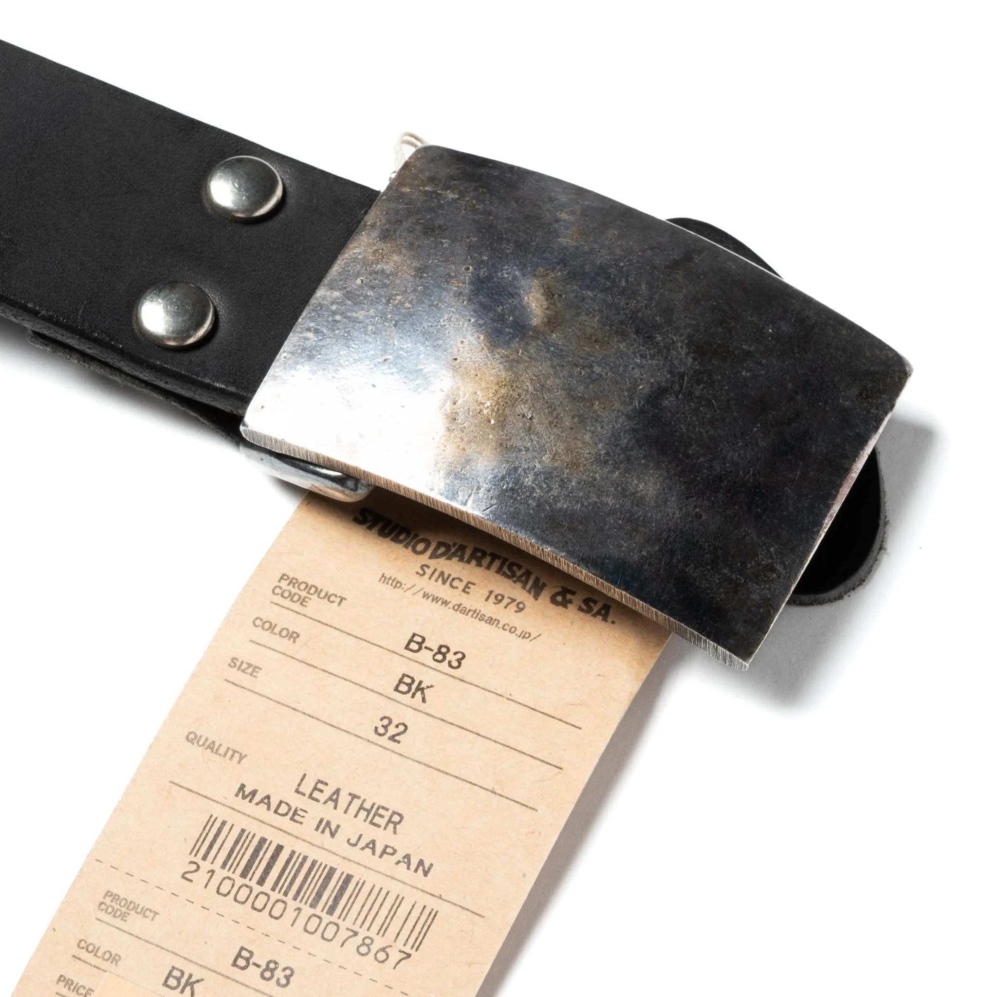 B-83 Flat Buckle Belt - Black sold by BlackBlue product image thumbnail 3