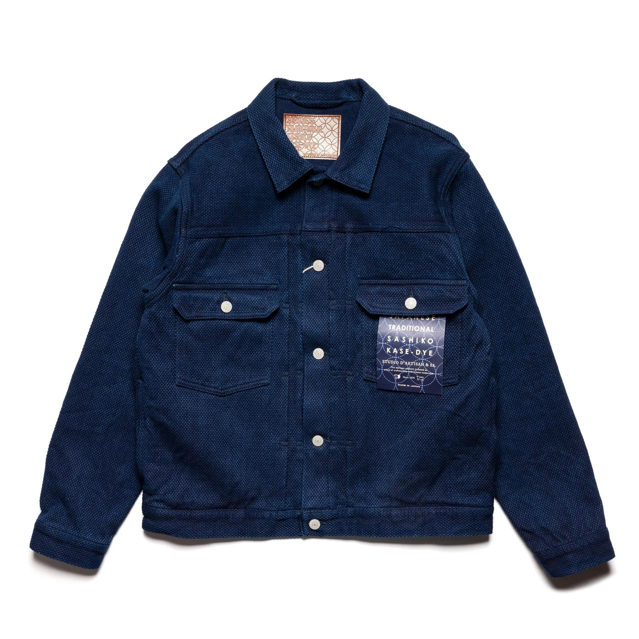 4619 "Kasezome" Indigo Sashiko Type 2 Selvedge Jacket sold by BlackBlue