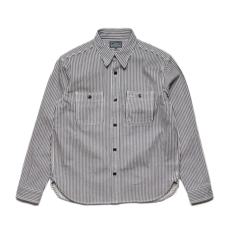 D5335H 14oz Hickory Denim Work Shirt made by Studio D'Artisan