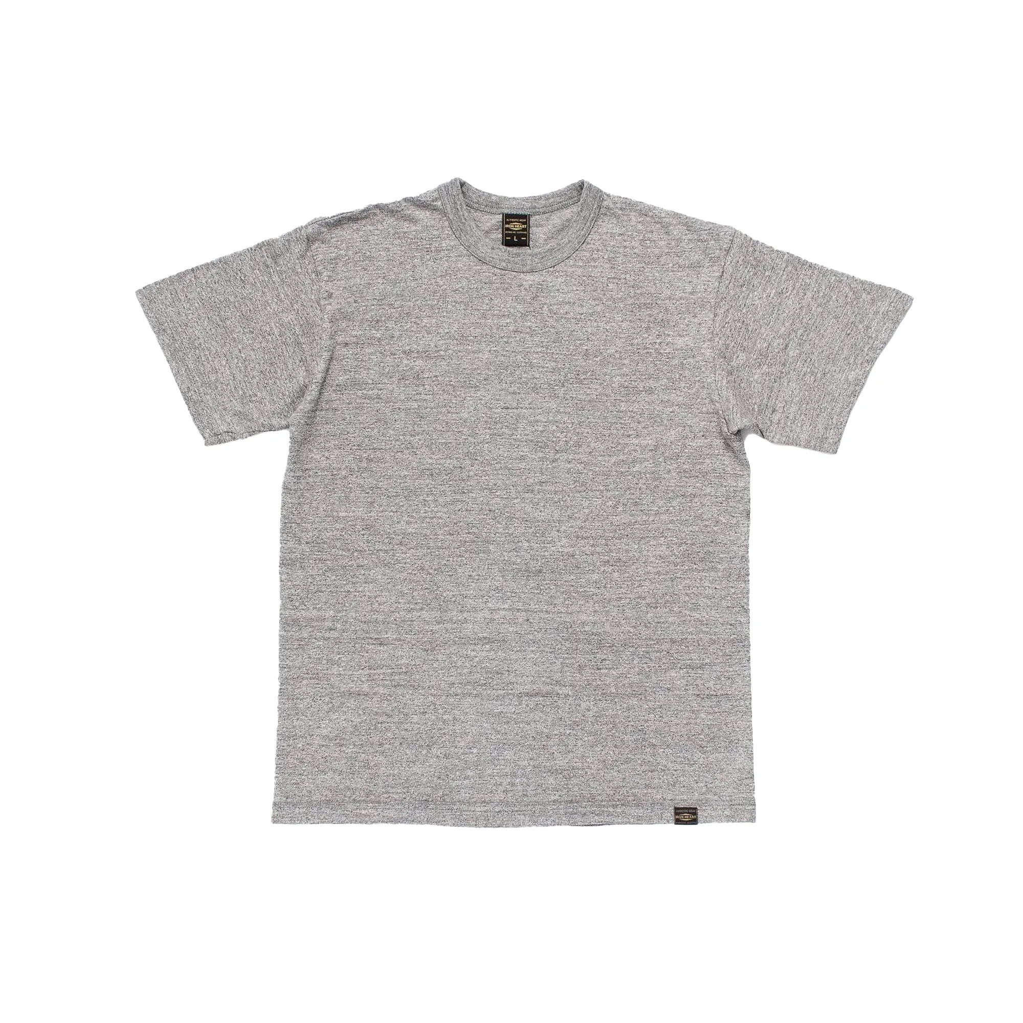 IHT-1610L-LGR - 6.5oz Loopwheel Crew Neck T-Shirt With Longer Body - Light Heather Gray sold by BlackBlue