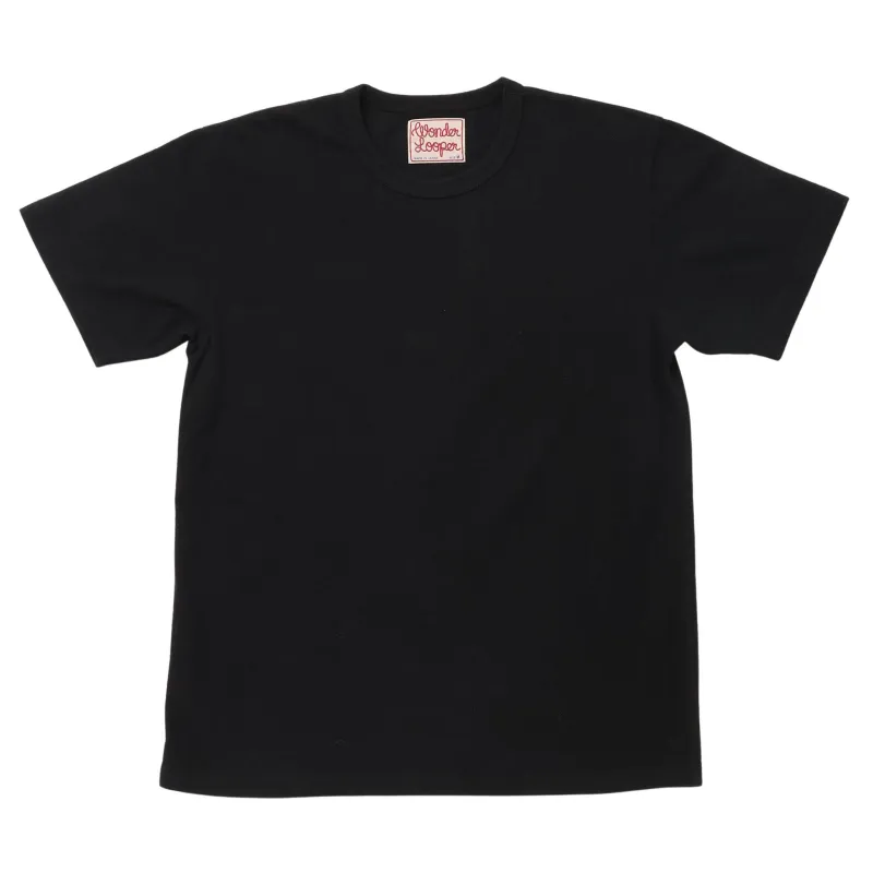 ELS Recycled Cotton Slub T-Shirt - Black made by Wonder Looper