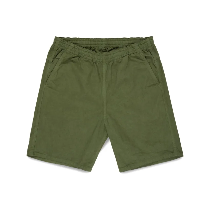 IH-729-OLV Cotton Easy Shorts - Olive made by Iron Heart