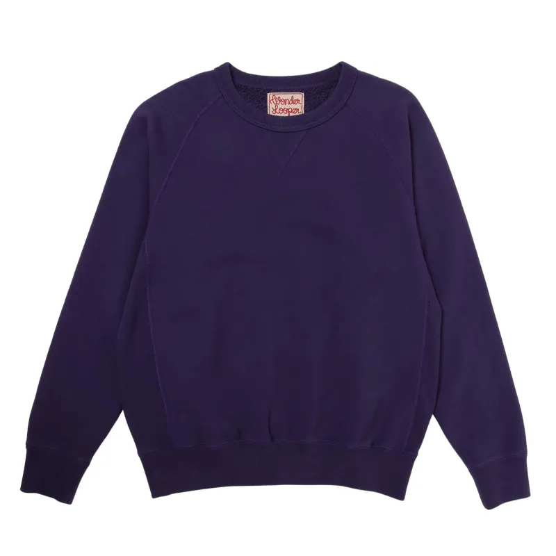 Pullover Crewneck Super Looper French Terry - Purple made by Wonder Looper