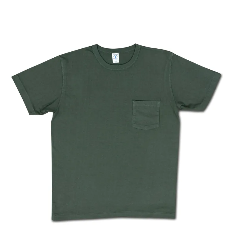 14/1 Pigment Dyed Pocket T-Shirt - Fatigue Green made by Velva Sheen