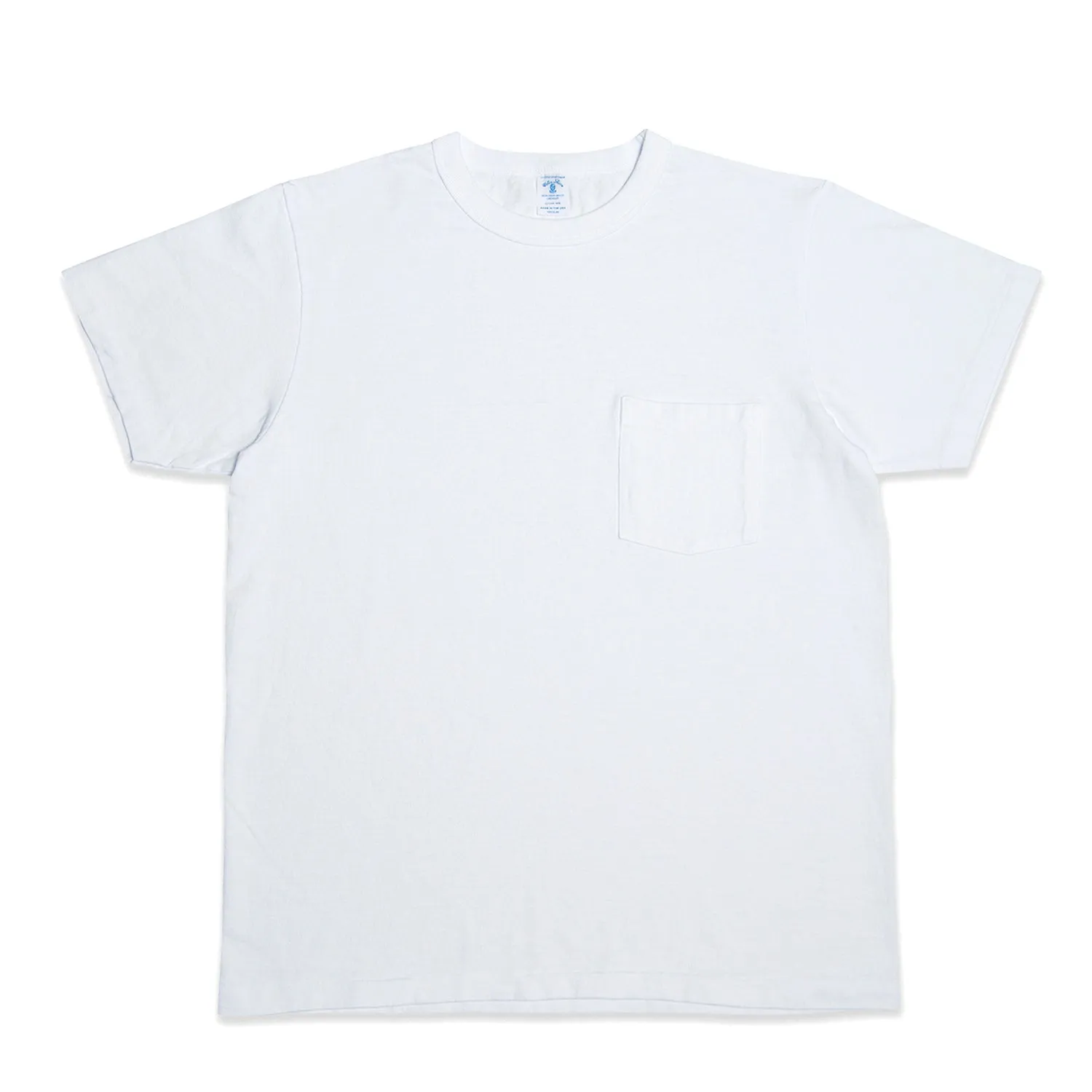 14/1 Pigment Dyed Pocket T-Shirt - White sold by BlackBlue