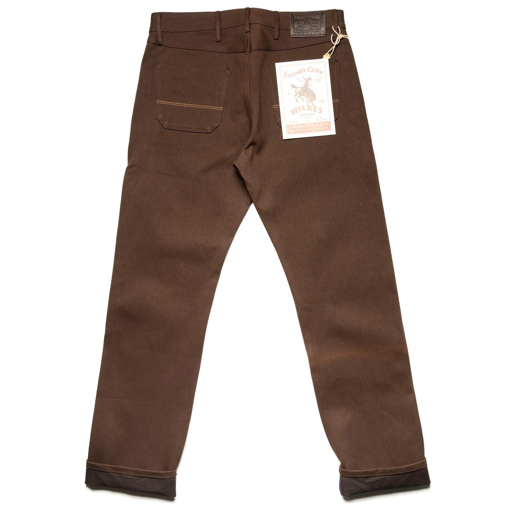 Wilkes Western 15 oz Dark Brown Selvedge Denim sold by BlackBlue product image thumbnail 3