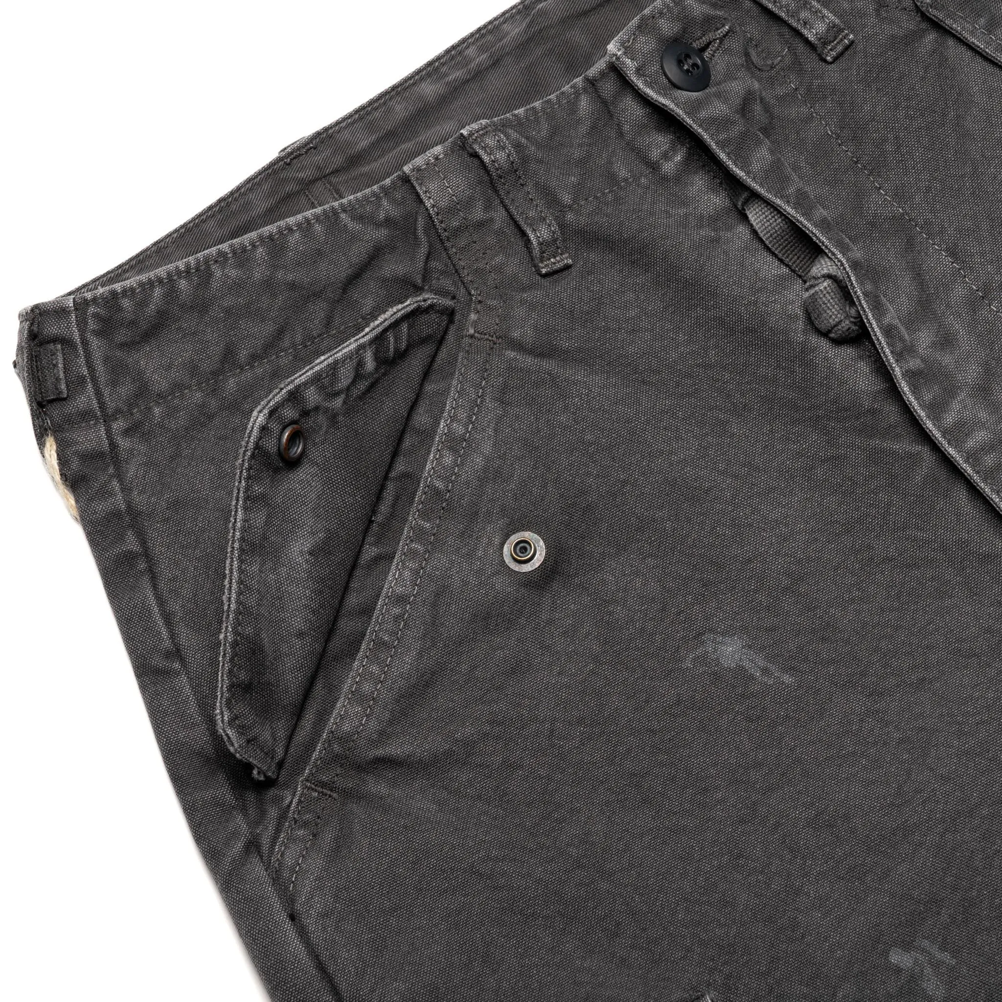 1144VE Tent Cloth Field Cargo Shorts VE (Vintage Effect) Faded Black sold by BlackBlue product image thumbnail 5