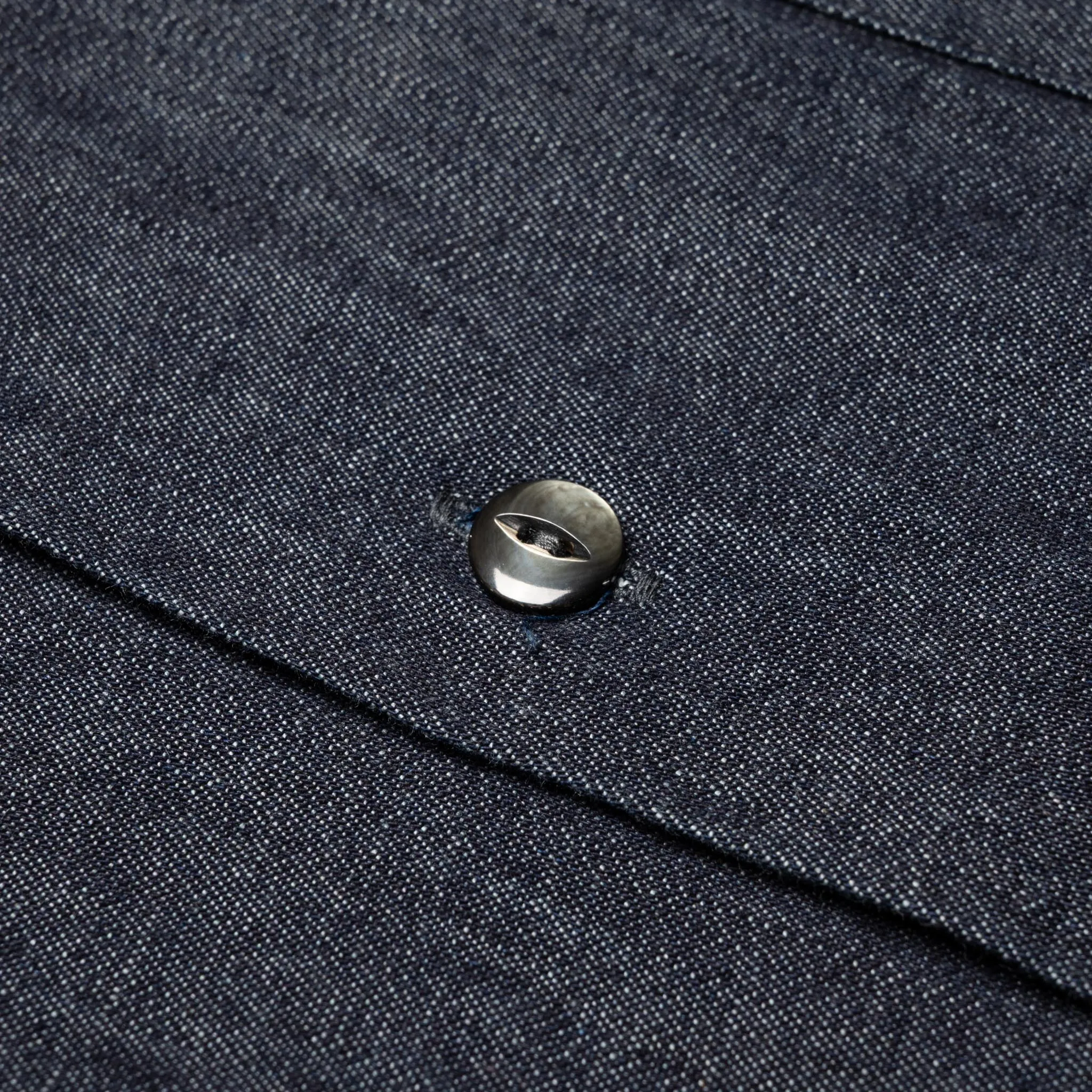4100-2 Denim Open Collar S/S Shirt - Indigo sold by BlackBlue product image thumbnail 5