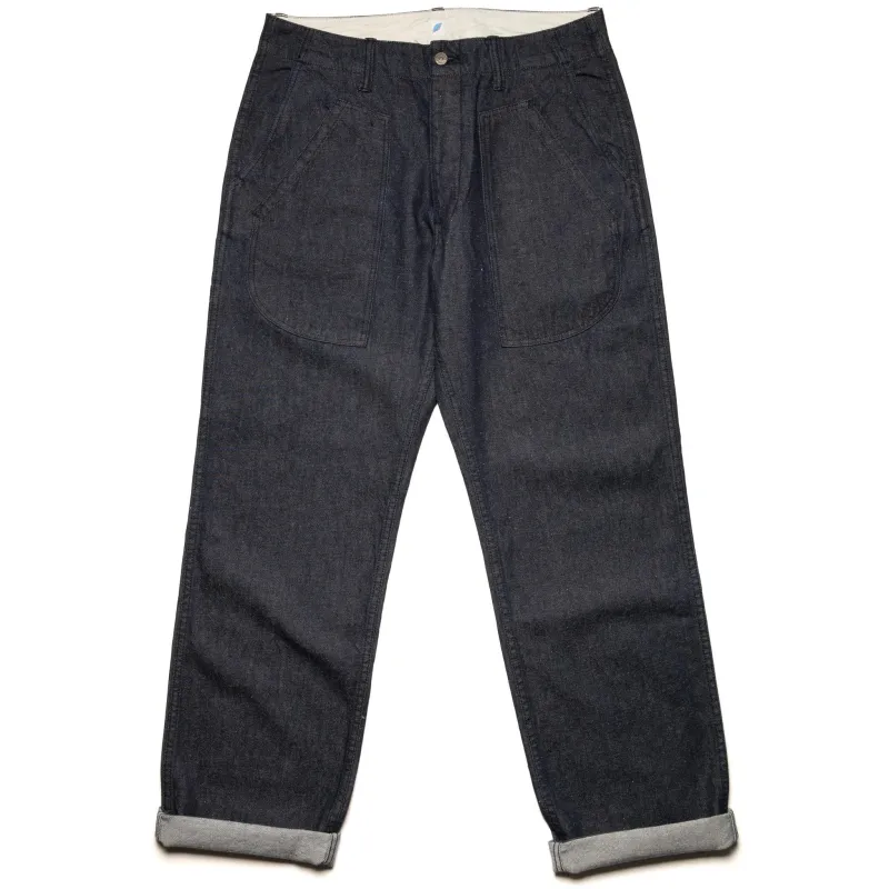 LP-1191-D 10oz Double Pocket Worker Pants - Dark Indigo made by Pure Blue Japan