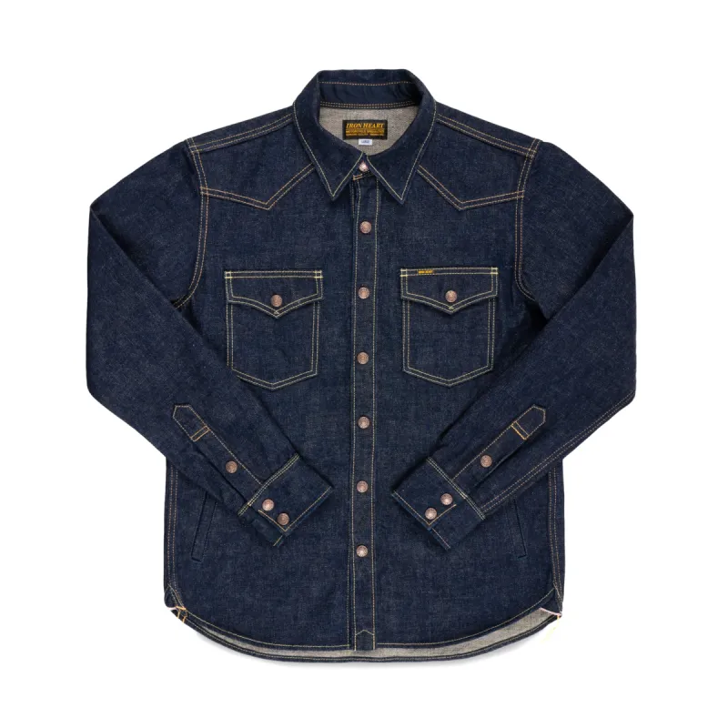 IHSH-292-IND 18oz Vintage Selvedge Denim CPO Shirt - Indigo sold by BlackBlue