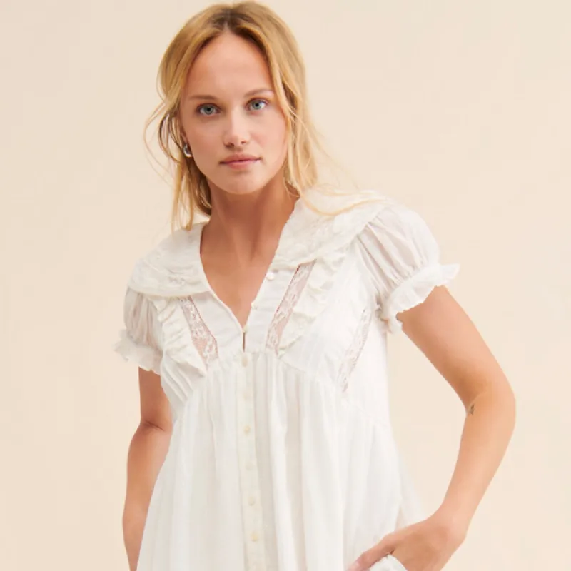 Sunkissed Mini Button-Front Dress sold by Nuuly