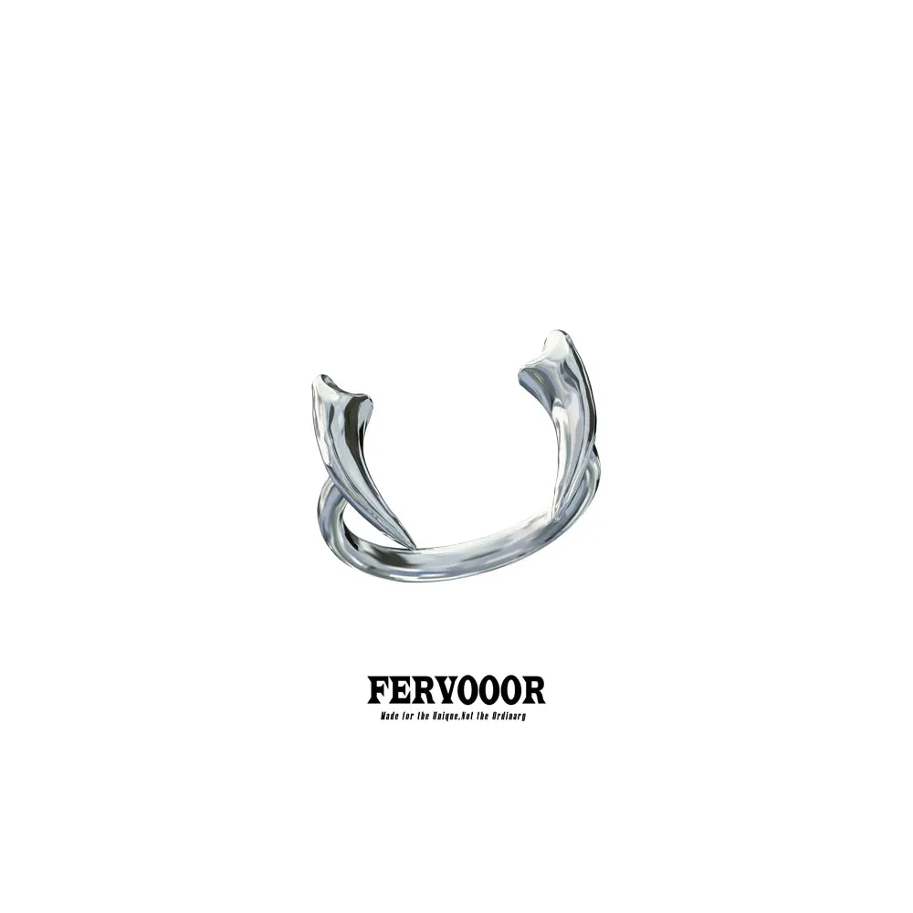 Fervooor Battle Angel Silver Hound Fang Slim Ring sold by Fervooor product image thumbnail 2