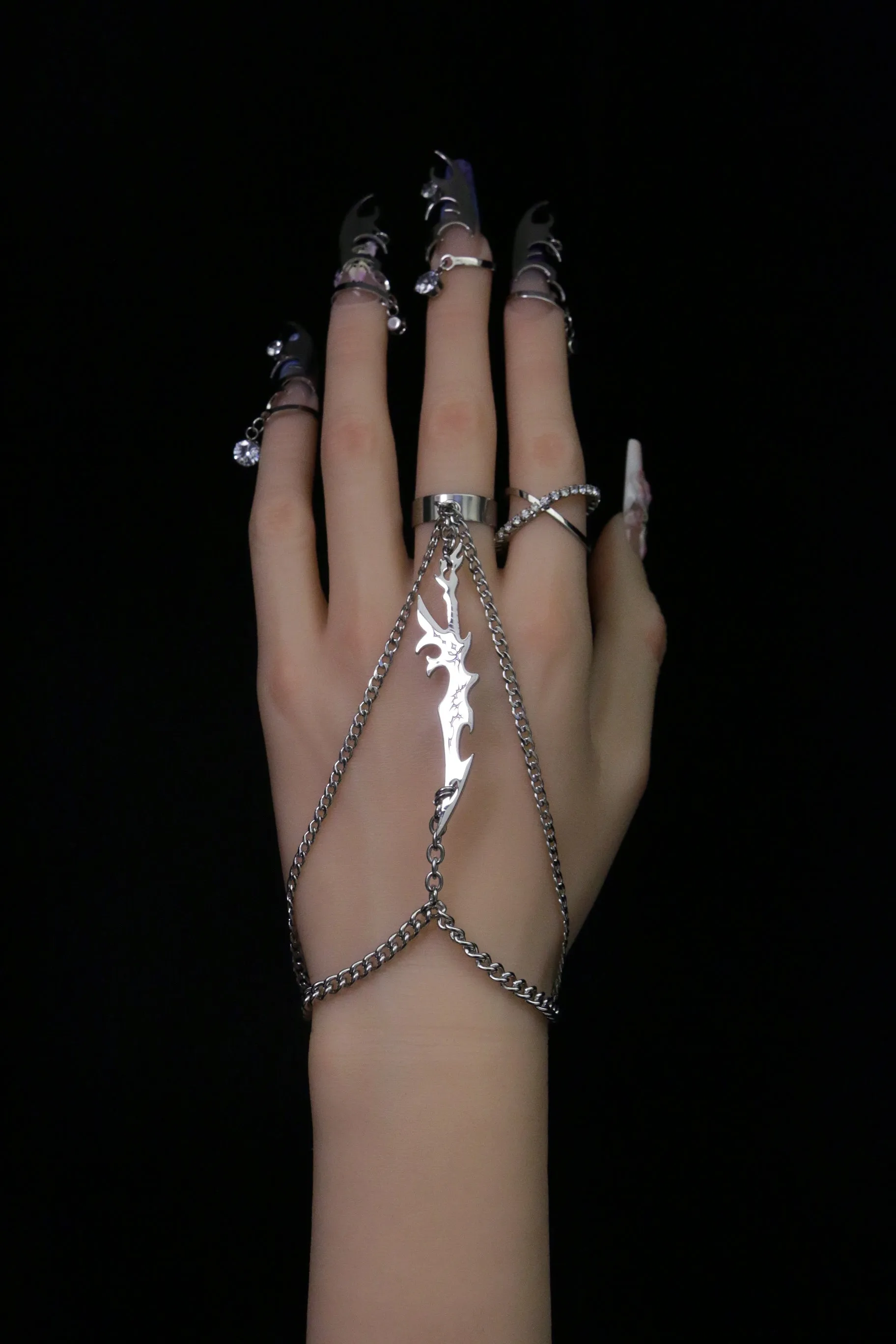 Fervooor Acid Knife hand chain ring+bracelet sold by Fervooor product image thumbnail 4