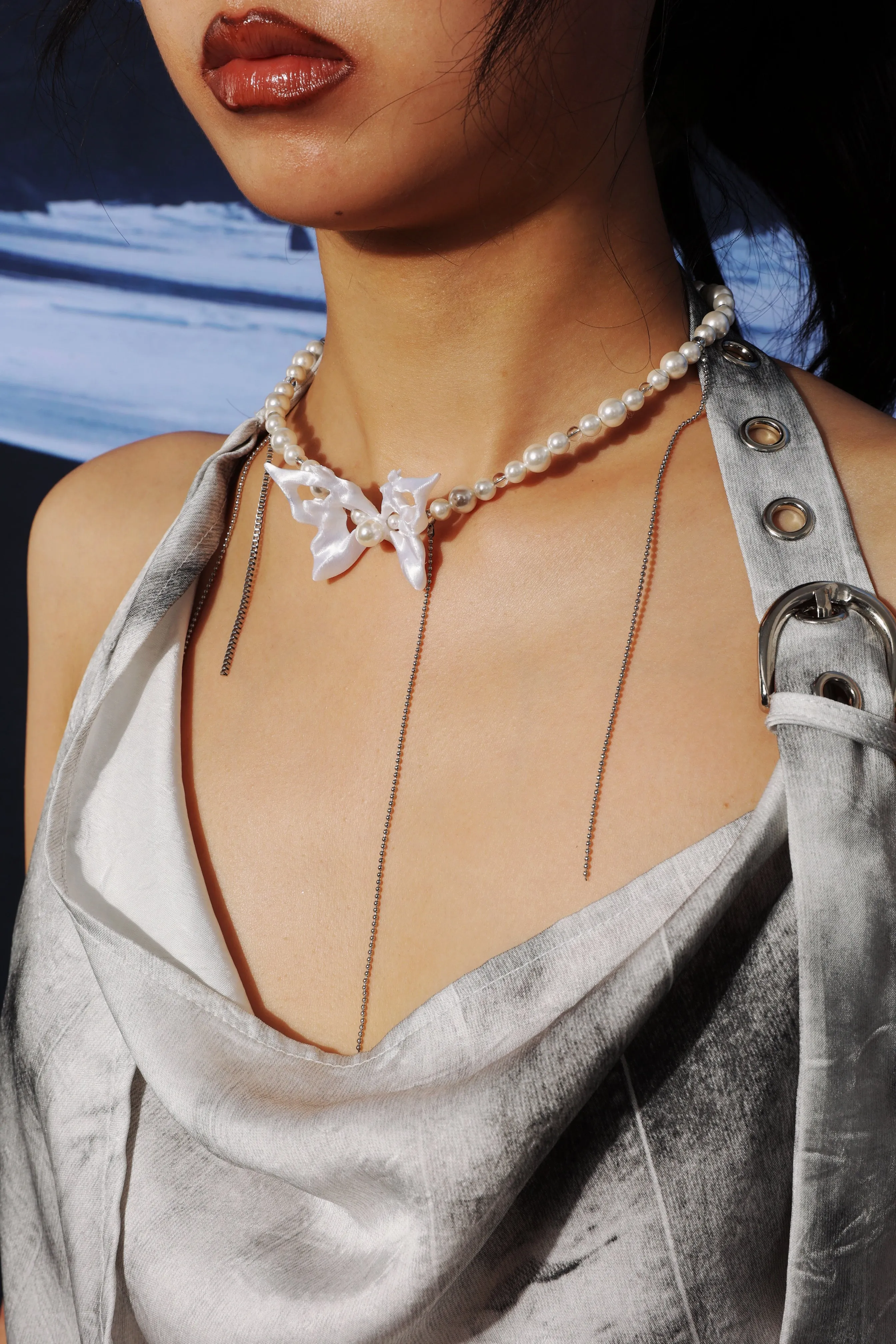 Fervooor Urban Mermaid Butterfly Pearl Necklace sold by Fervooor product image thumbnail 3