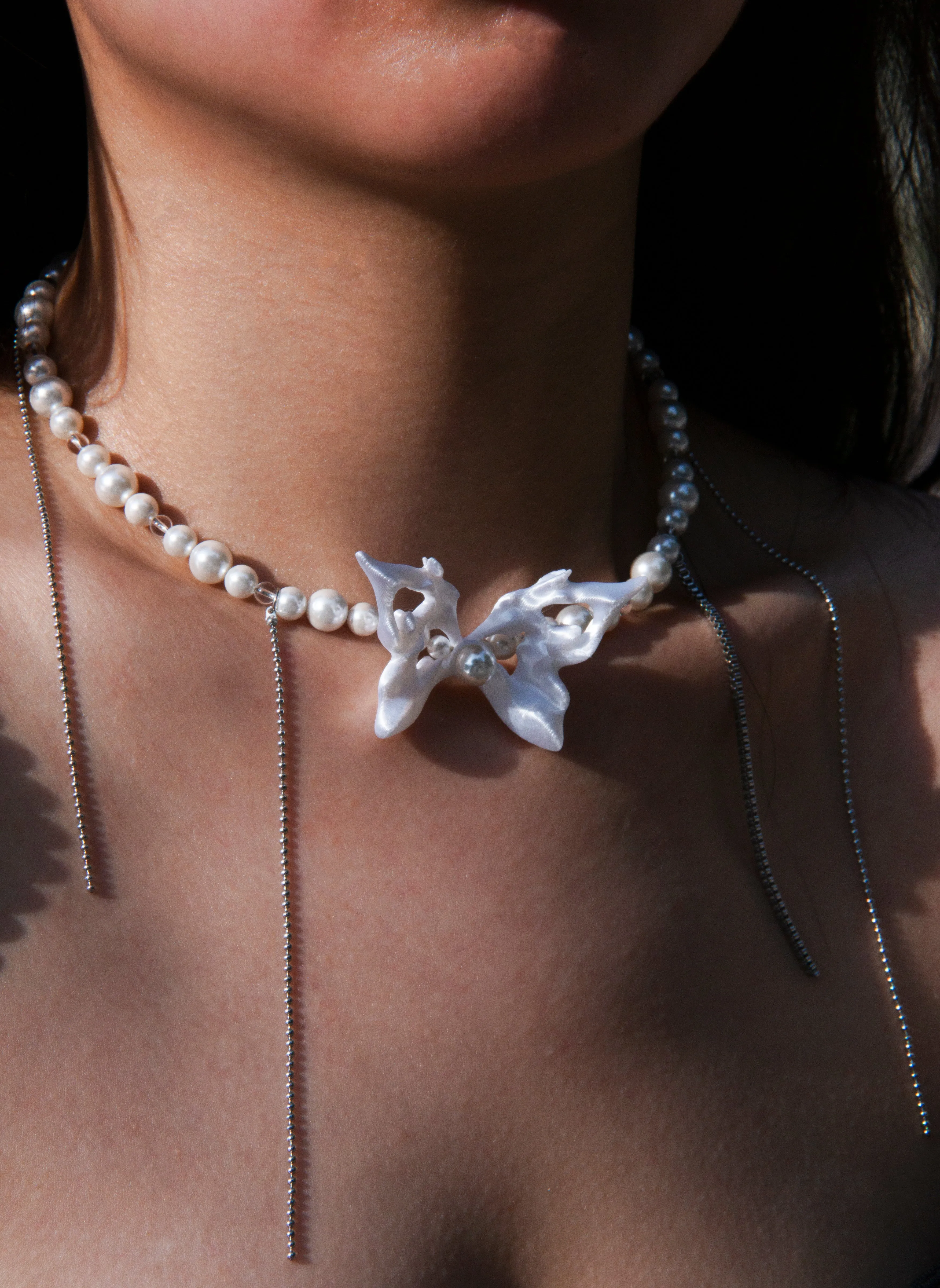 Fervooor Urban Mermaid Butterfly Pearl Necklace sold by Fervooor product image thumbnail 5