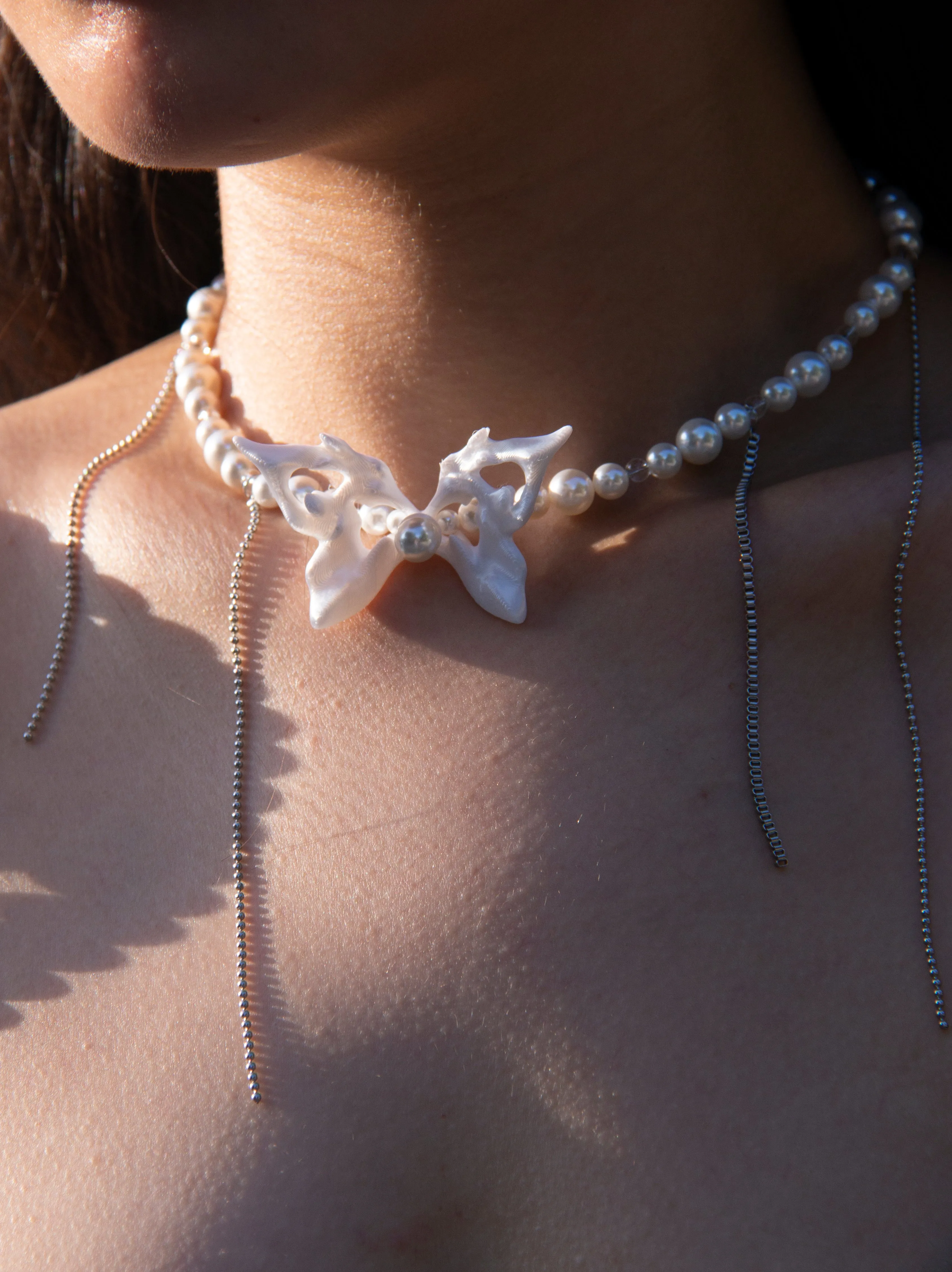 Fervooor Urban Mermaid Butterfly Pearl Necklace sold by Fervooor product image thumbnail 2