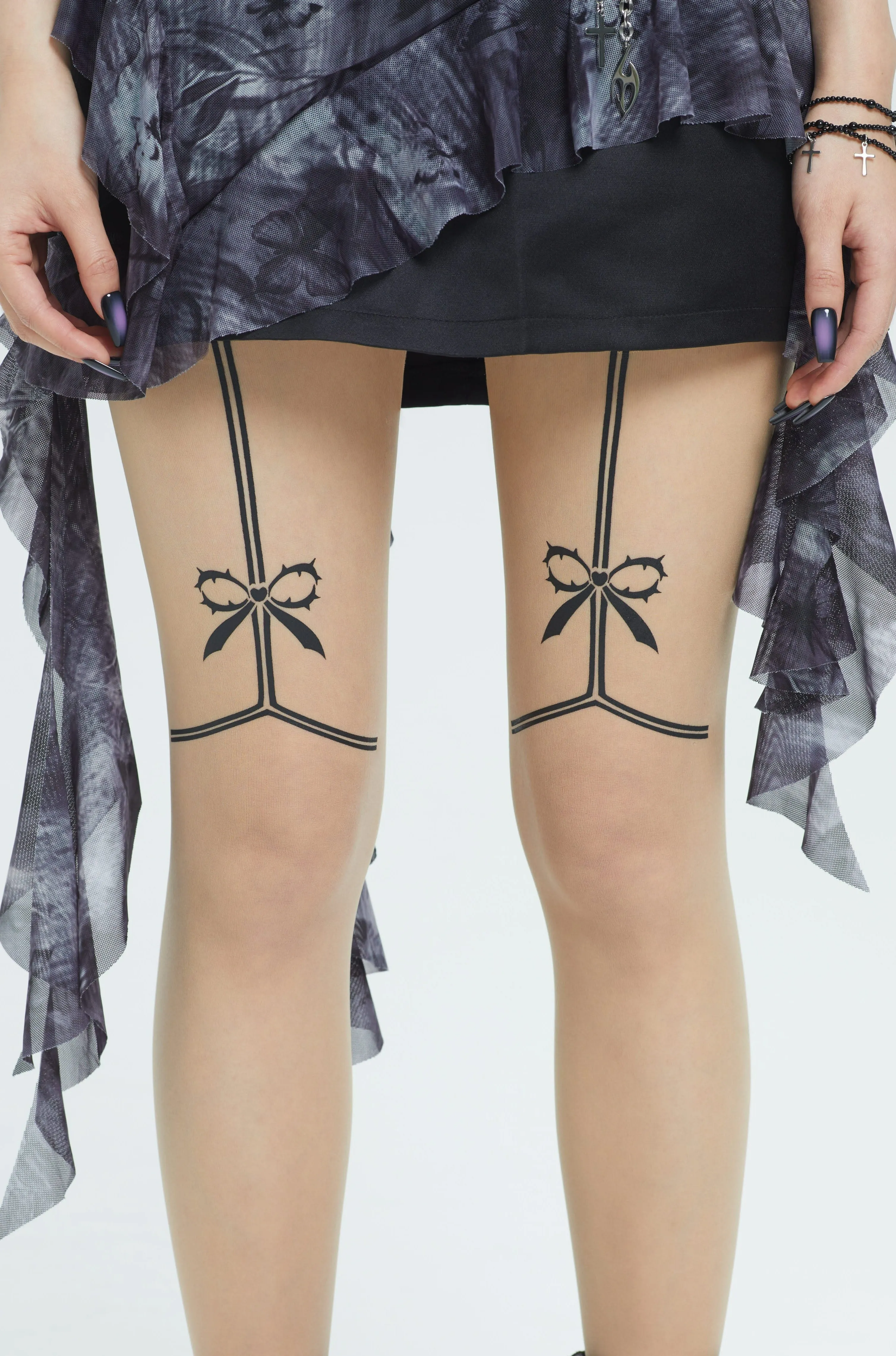 No Restock/Fervooor black tie bow skin color stockings sold by Fervooor product image thumbnail 2
