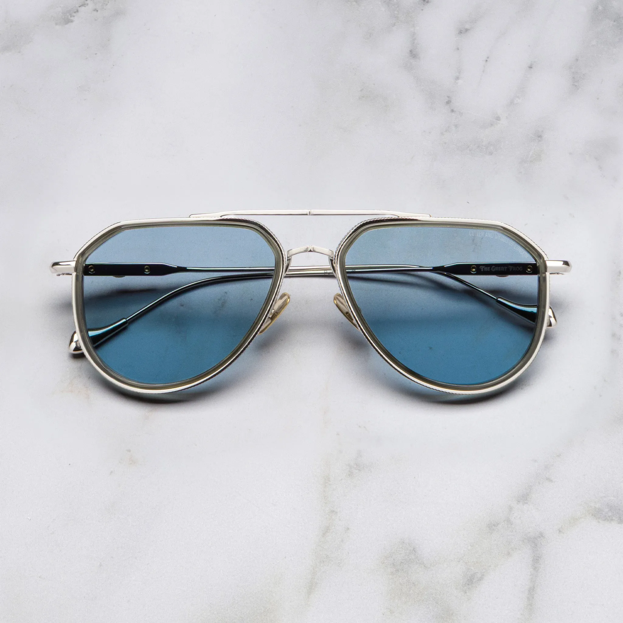 The Great Frog Limited-Edition Triumph Aviator Sunglasses sold by Cutler and Gross product image thumbnail 5
