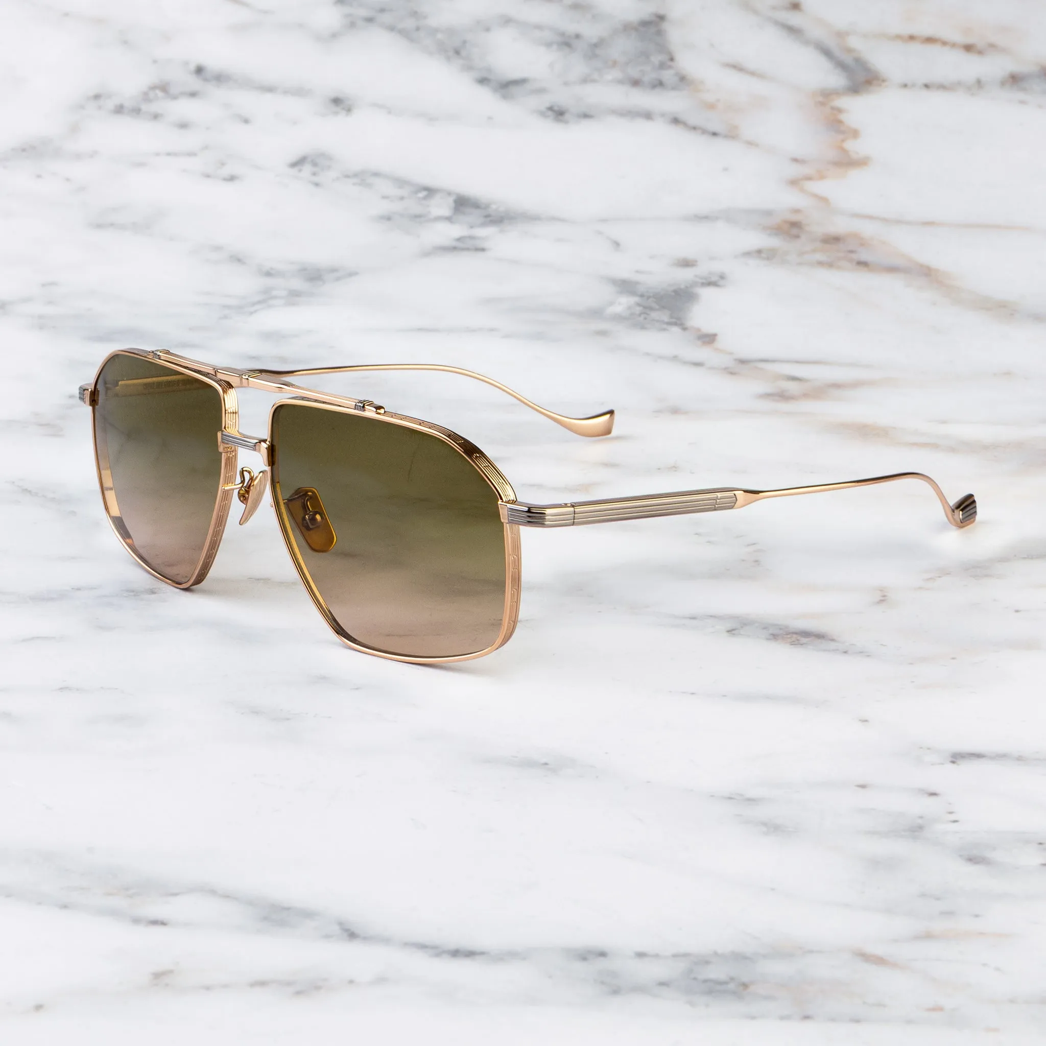 Kensington 1424 Aviator Sunglasses sold by Cutler and Gross product image thumbnail 4