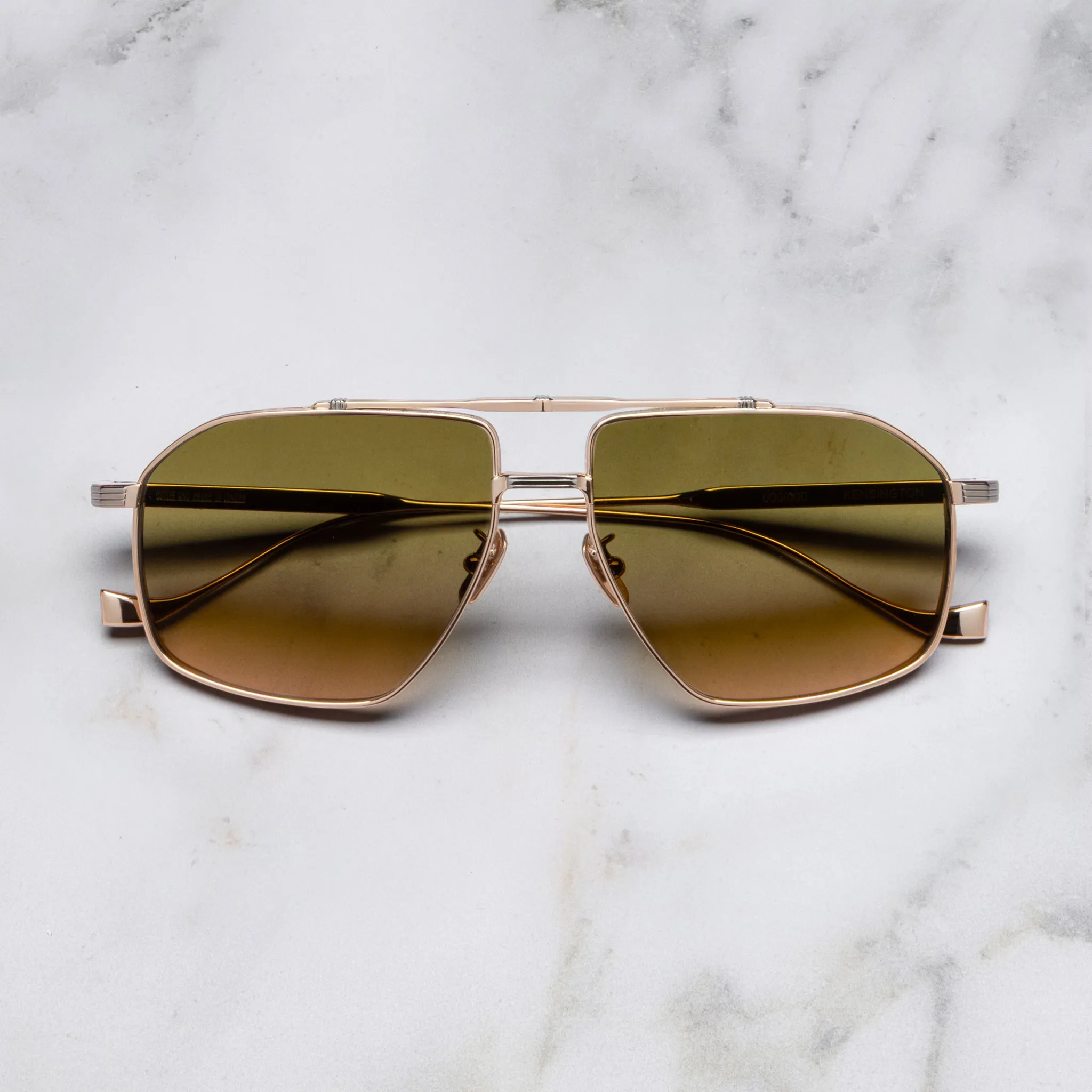 Kensington 1424 Aviator Sunglasses sold by Cutler and Gross product image thumbnail 3