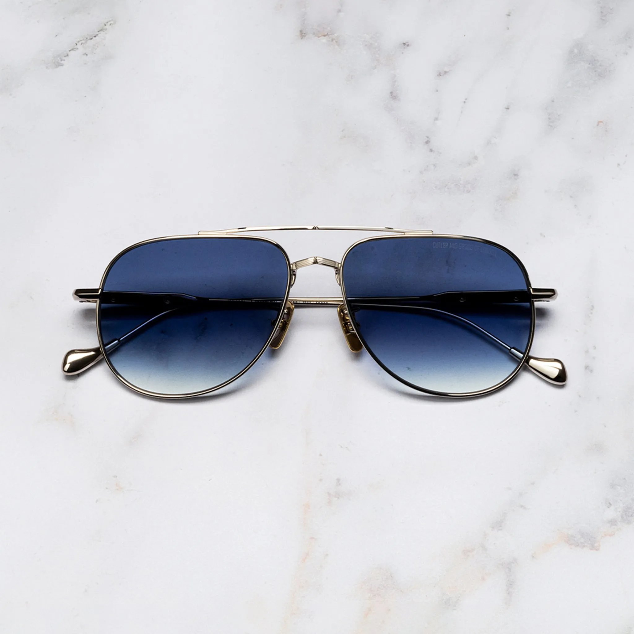 The Great Frog Idol Aviator Sunglasses sold by Cutler and Gross