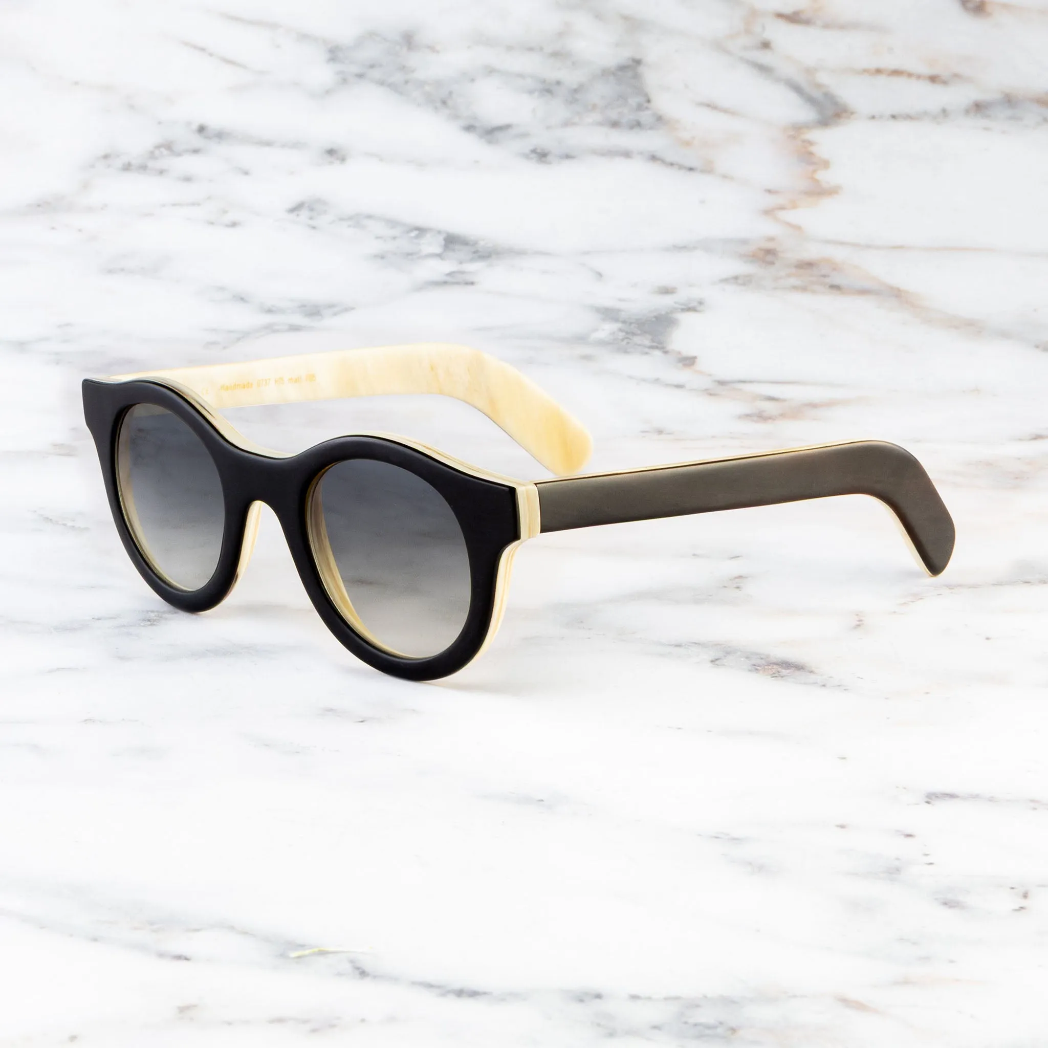 0737 Round Horn Sunglass sold by Cutler and Gross product image thumbnail 2
