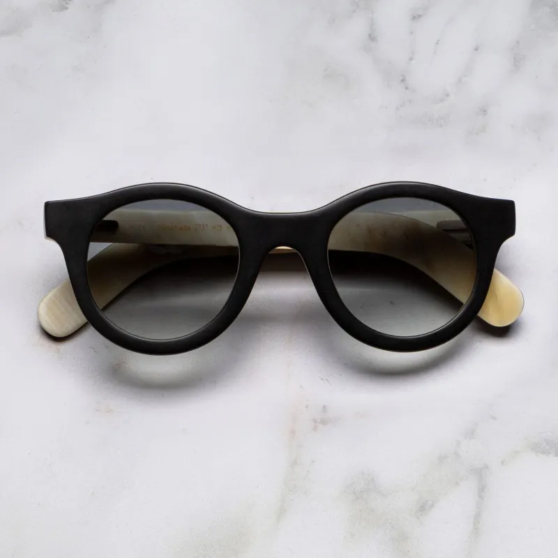 0737 Round Horn Sunglass made by Cutler and Gross