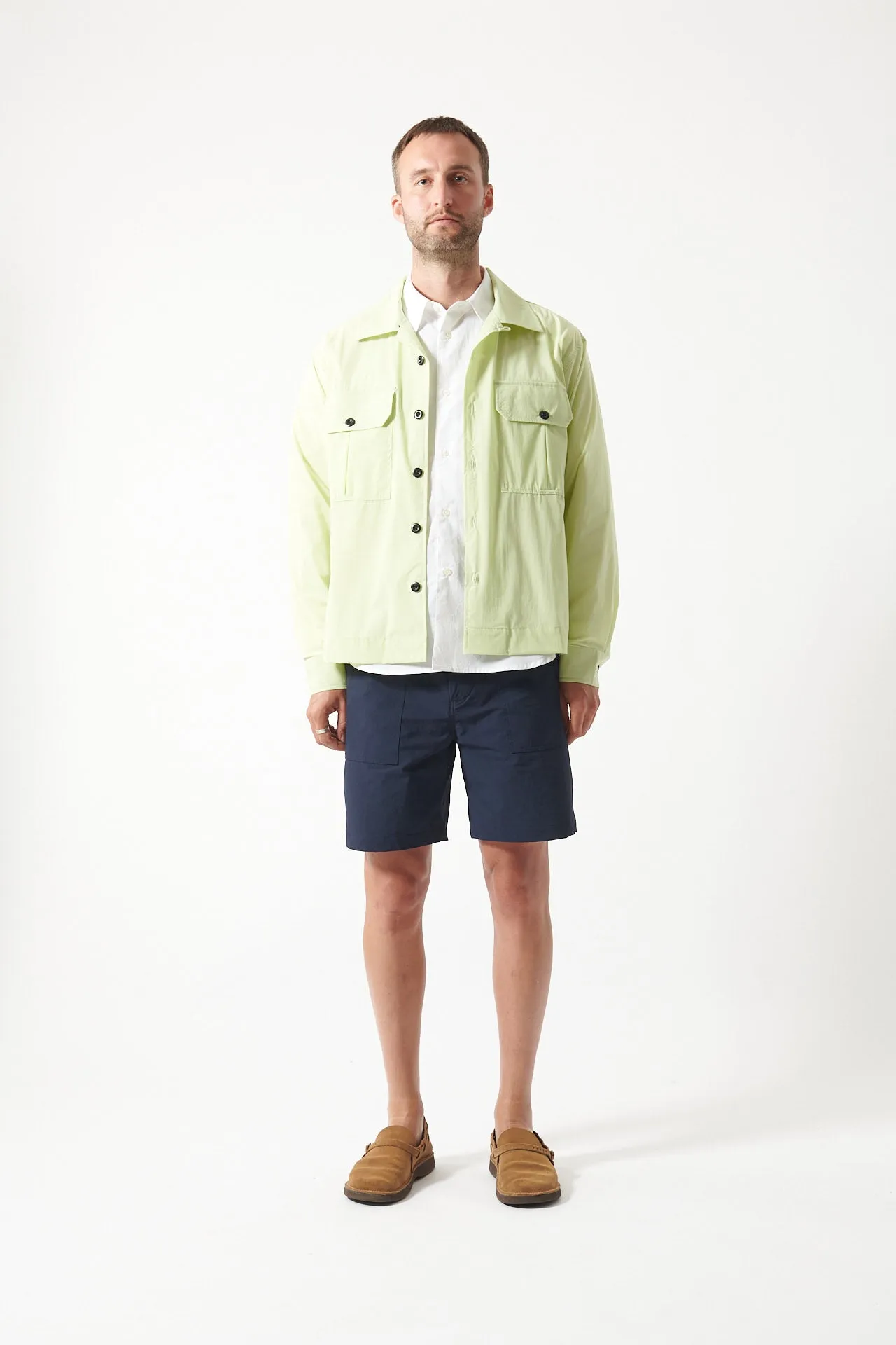 Natural Dye Fatigue Shorts sold by Works and Days