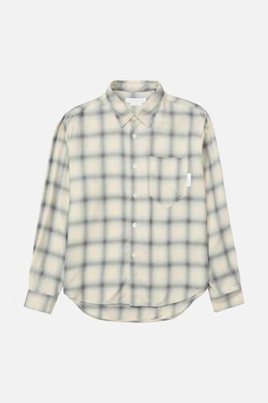 Rayon Check Classic Shirt made by Works and Days